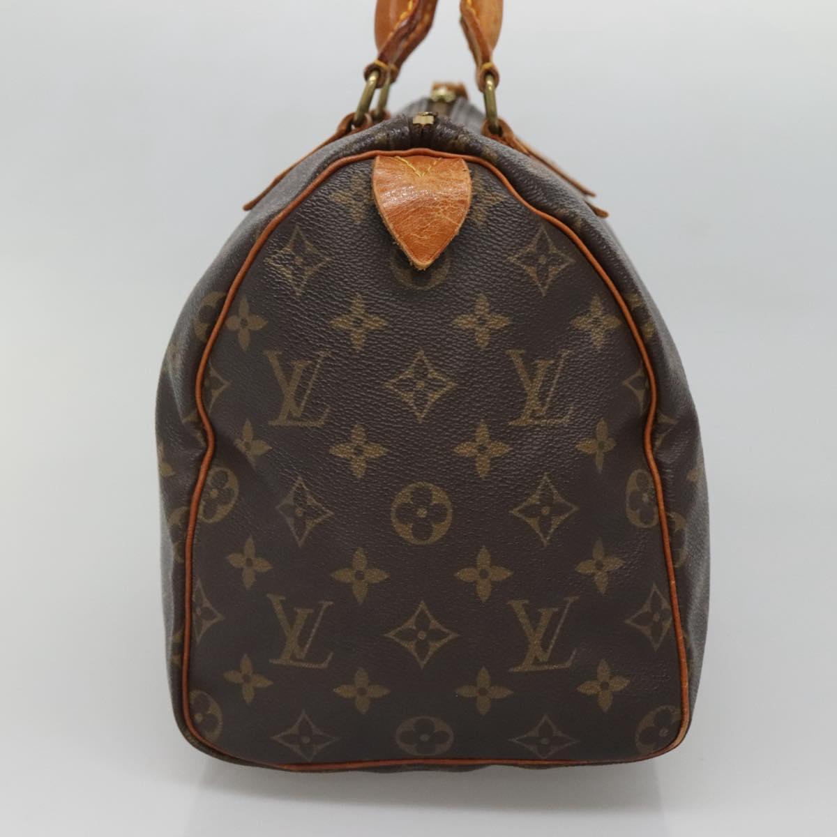 LOUIS VUITTON Monogram Speedy 30 Handtasche / Auth 078