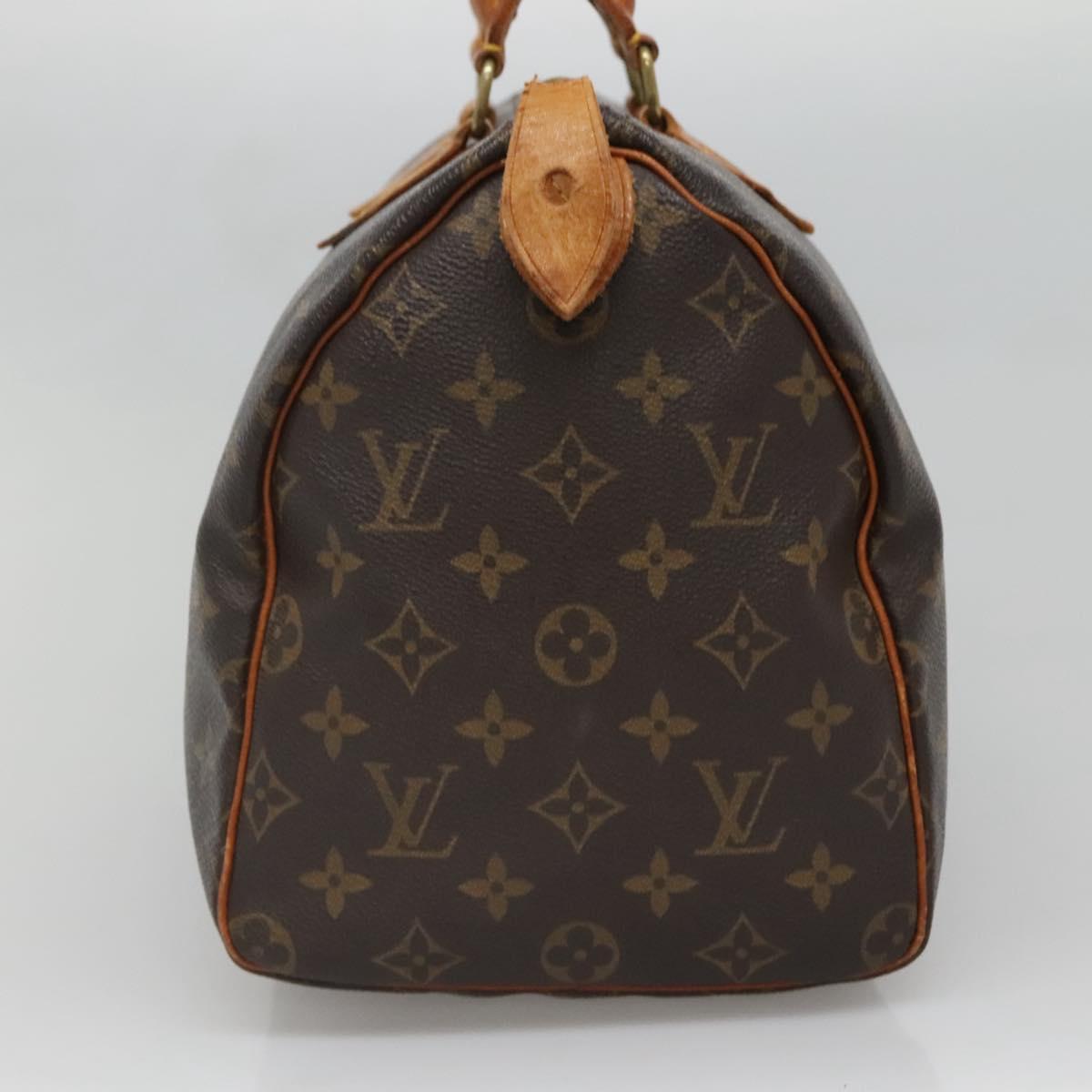 LOUIS VUITTON Monogram Speedy 30 Handtasche / Auth 078
