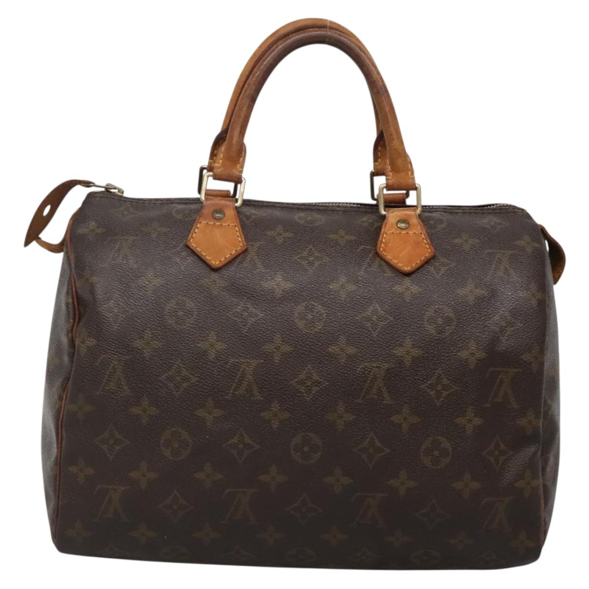 LOUIS VUITTON Monogram Speedy 30 Handtasche / Auth 685