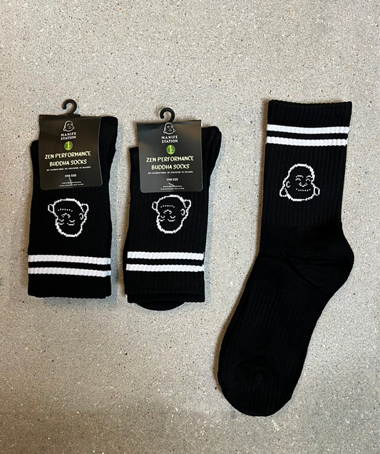 Black Manifestation Zen Performance Bamboo Buddha Sock π