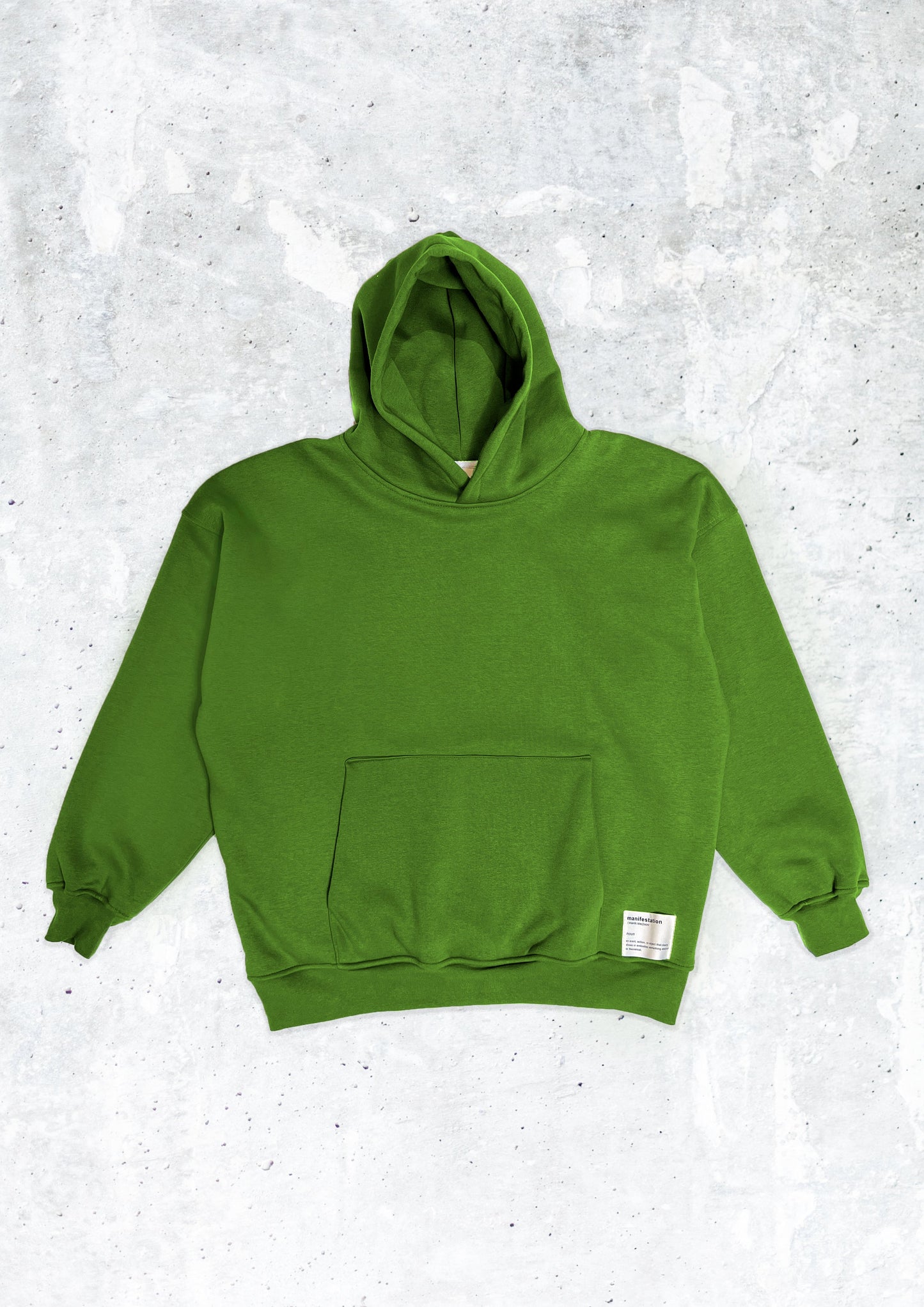Manifestation Rainforest Green Double Layered Hoodie (made in π³π±)