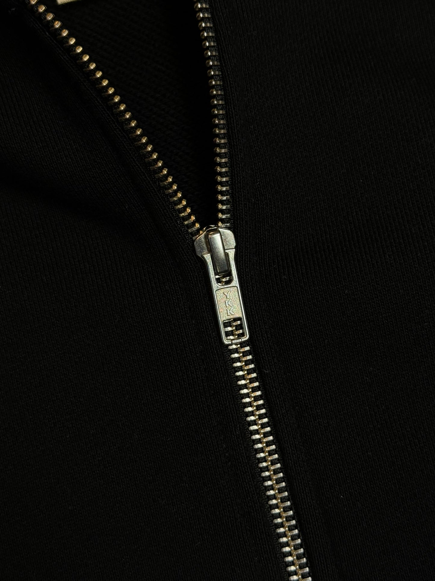 Black Ultra Heavy Statement Zip Hoodie (made in NL π³π±) (600gsm) (slightly cropped)