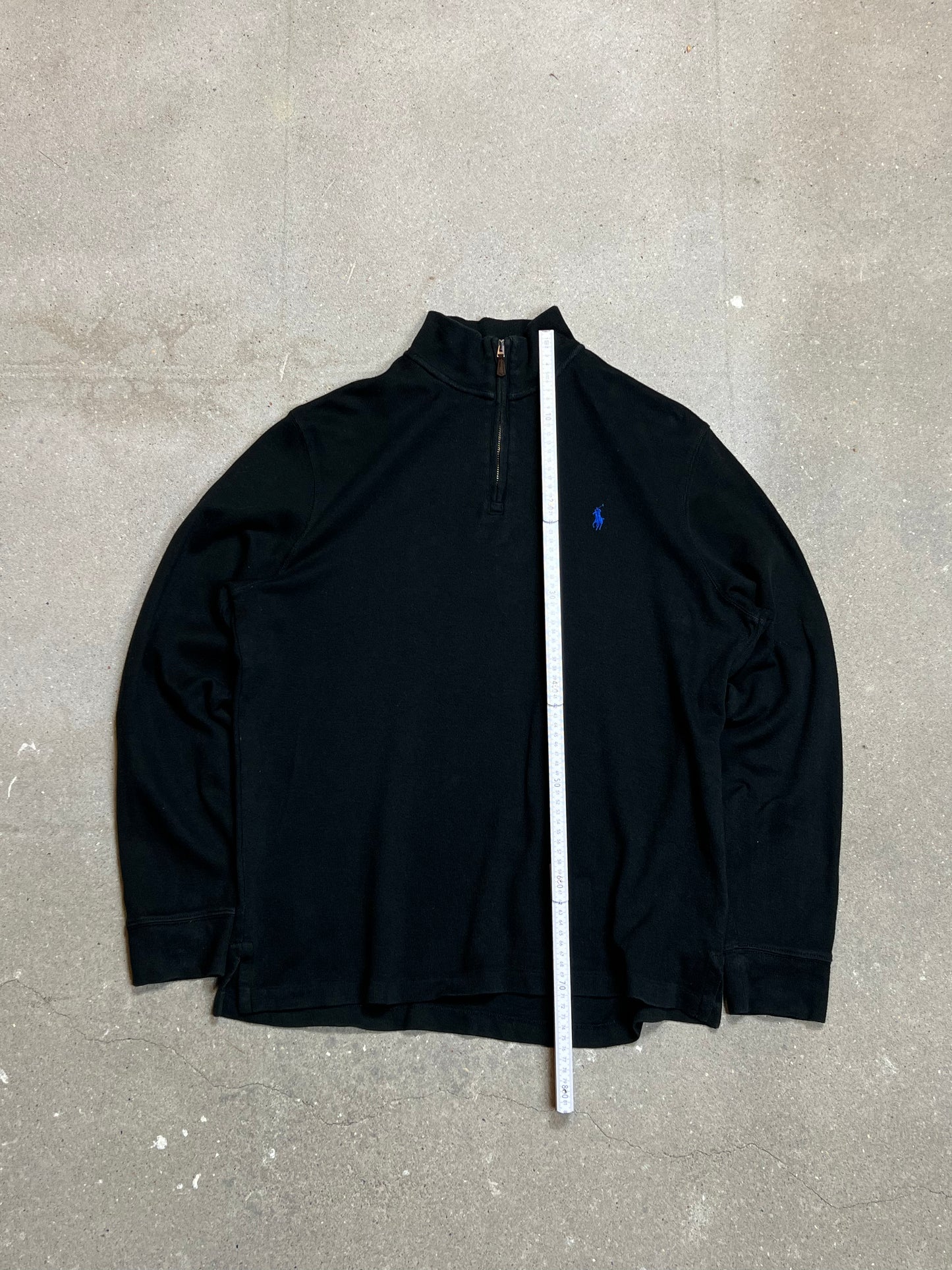 DARK NAVY VINTAGE RALPH LAUREN LOGO QUARTER ZIP (Medium)