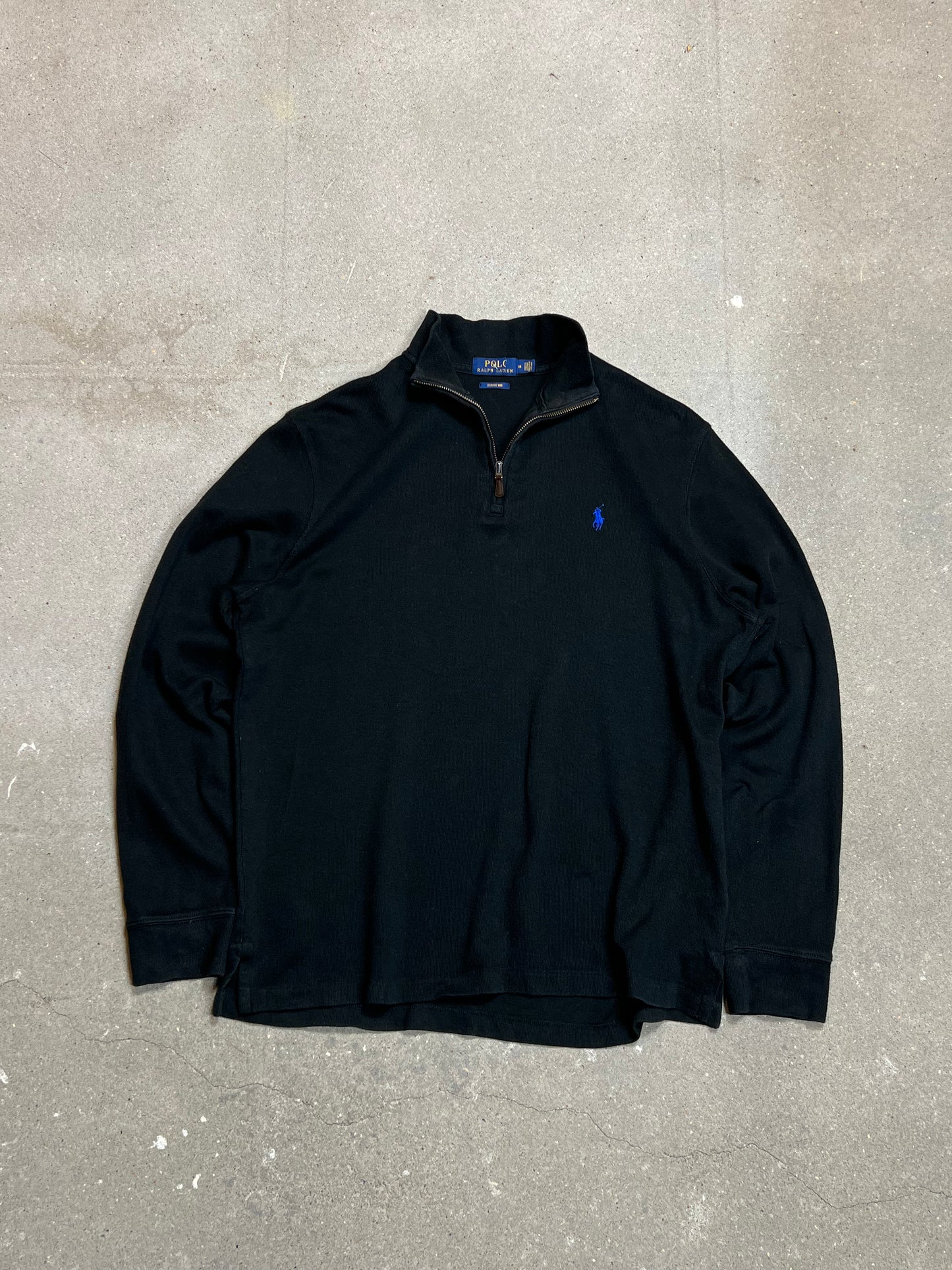 DARK NAVY VINTAGE RALPH LAUREN LOGO QUARTER ZIP (Medium)