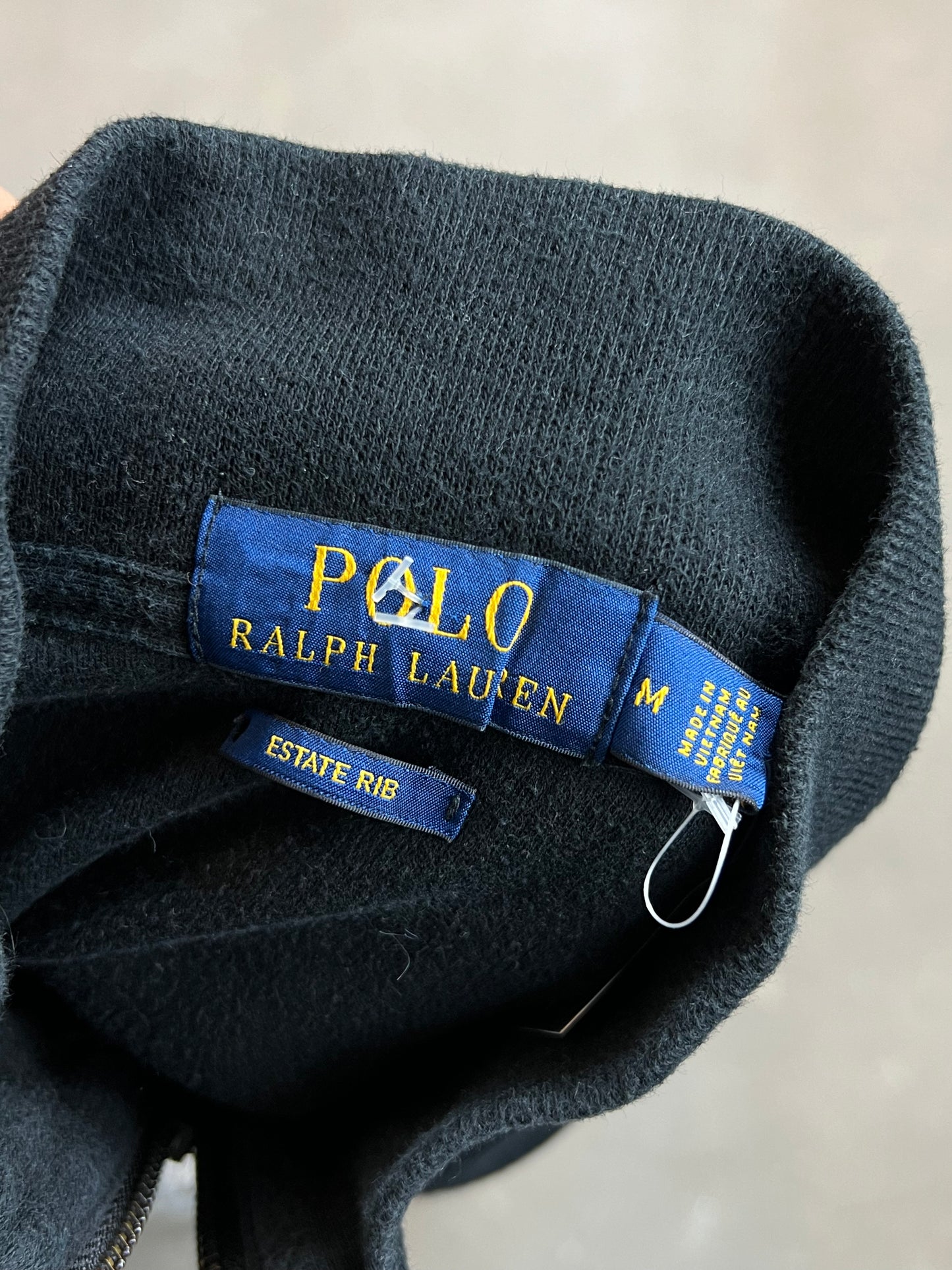 DARK NAVY VINTAGE RALPH LAUREN LOGO QUARTER ZIP (Medium)