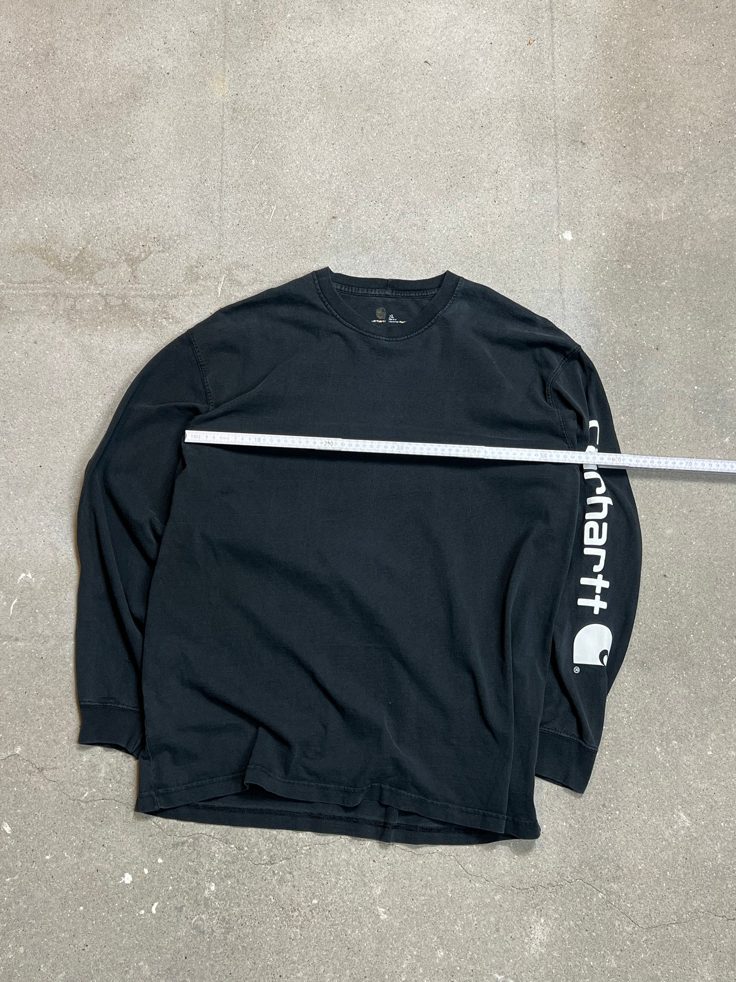 VERFASSENES SCHWARZES VINTAGE CARHARTT LONGSLEEVE T-Shirt (XL)