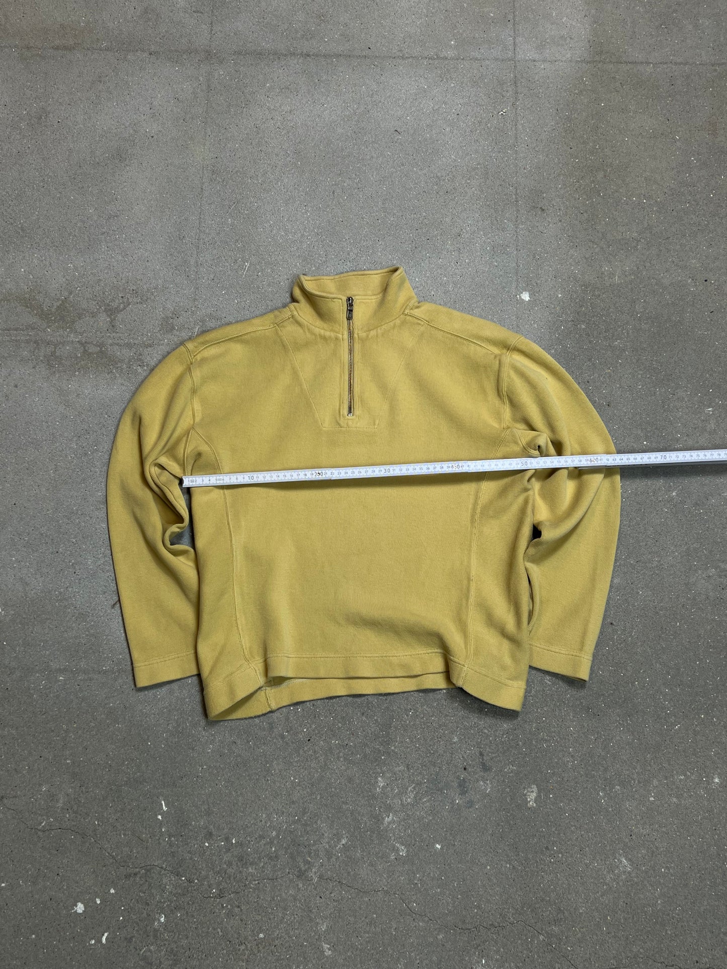 YELLOW VINTAGE QUARTER ZIP UNBRANDED (M)