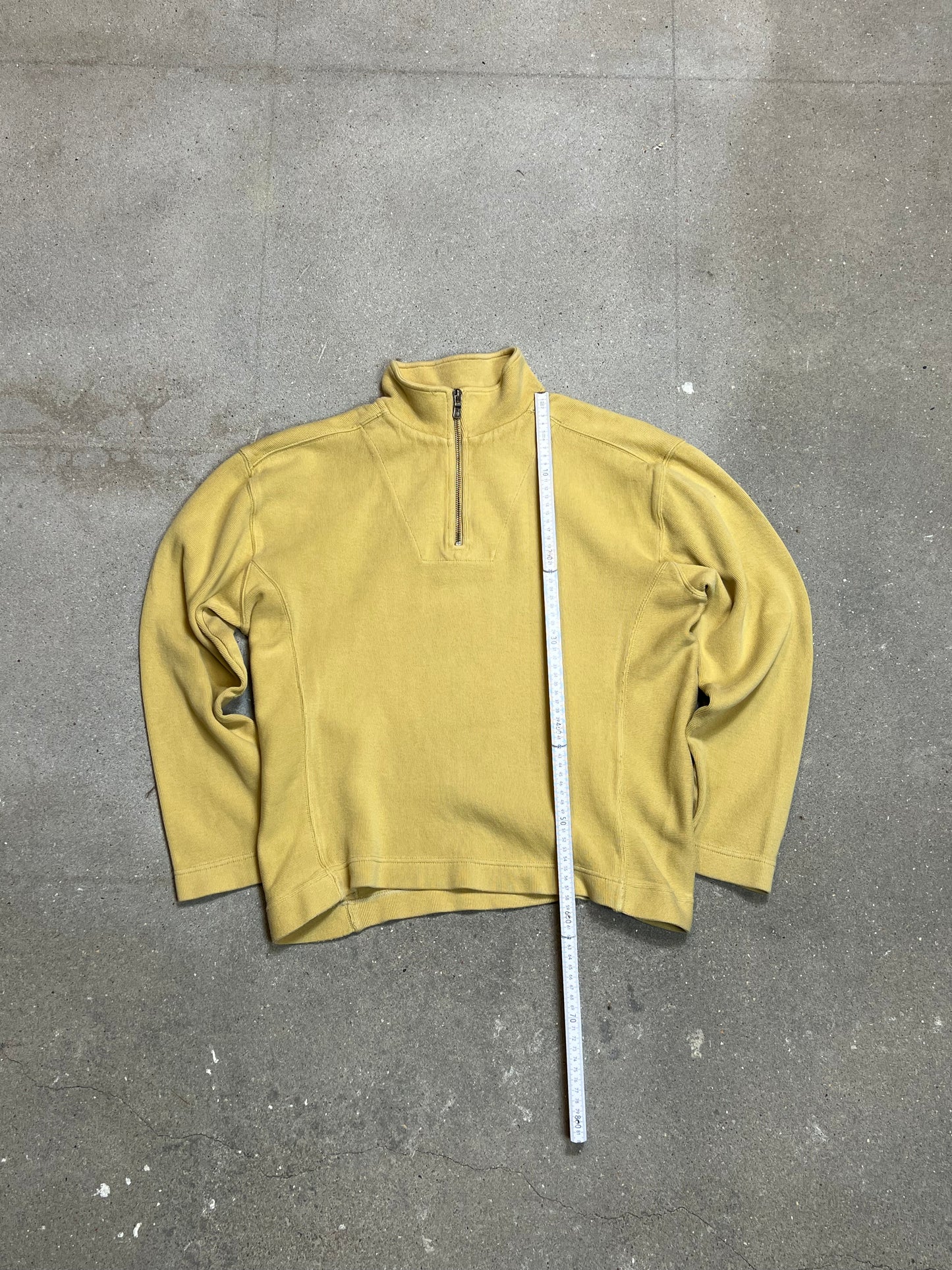 YELLOW VINTAGE QUARTER ZIP UNBRANDED (M)