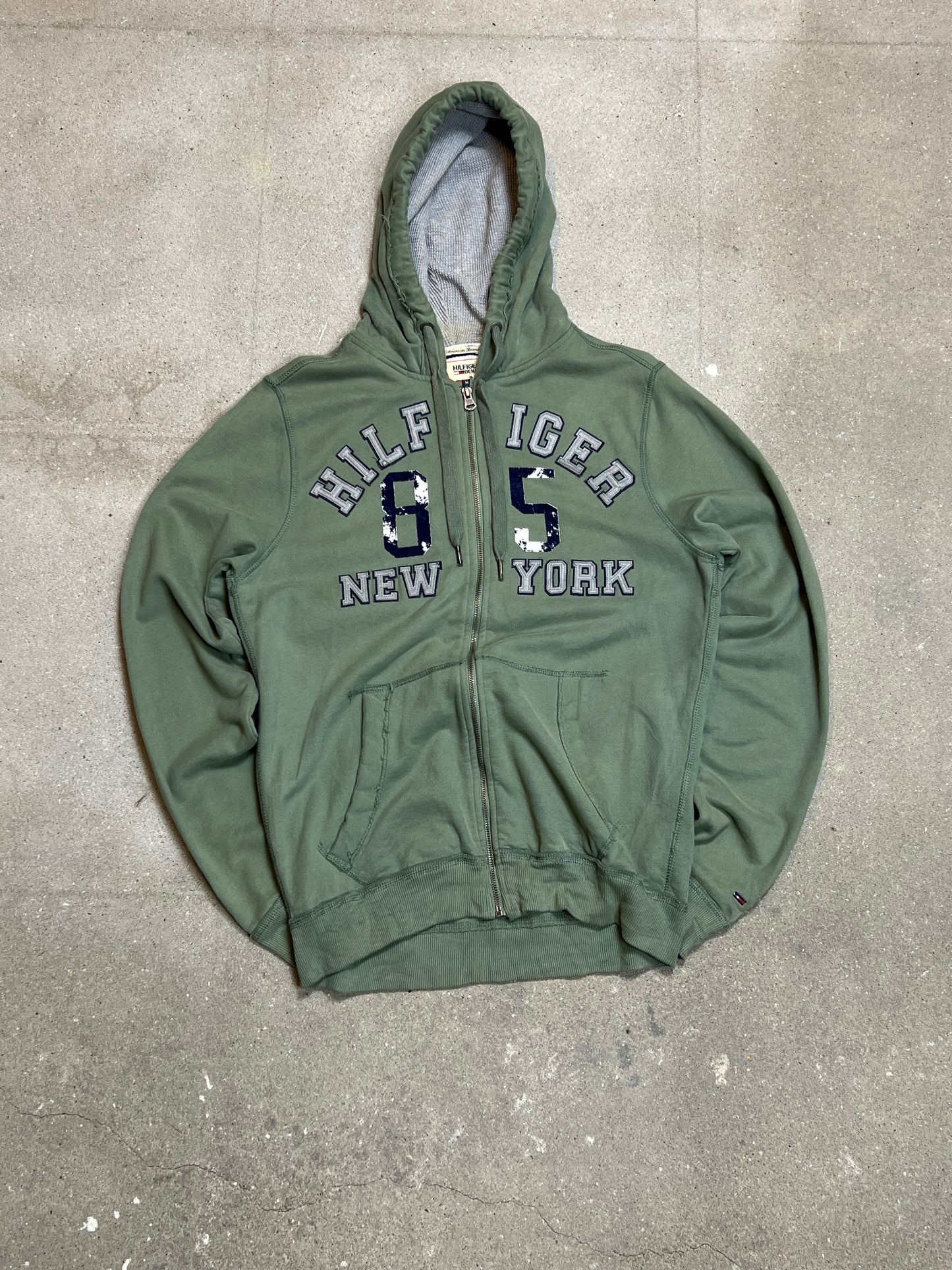 SAGE VINTAGE TOMMY HILFIGER ZIP HOODIE (Medium)