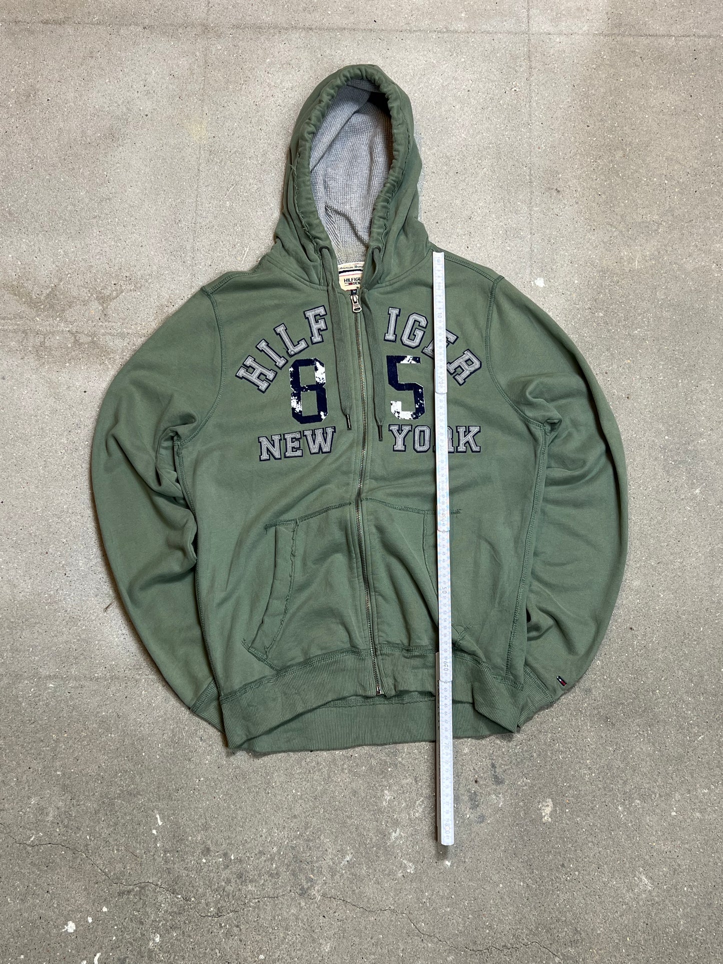 SAGE VINTAGE TOMMY HILFIGER ZIP HOODIE (Medium)