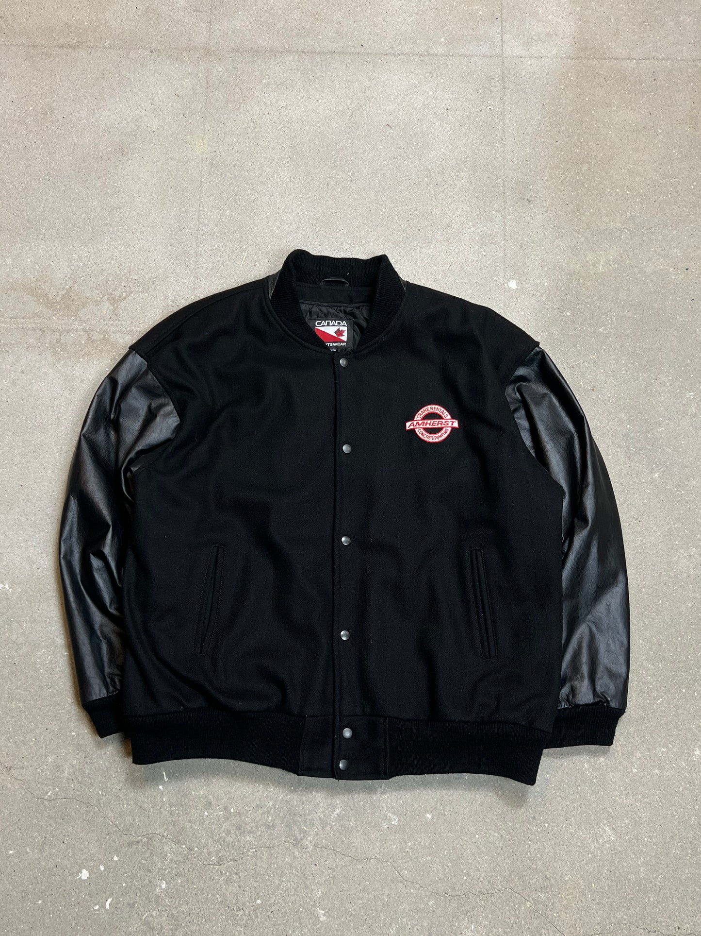 BLACK VARSITY JACKET UNBRANDED (XXL)