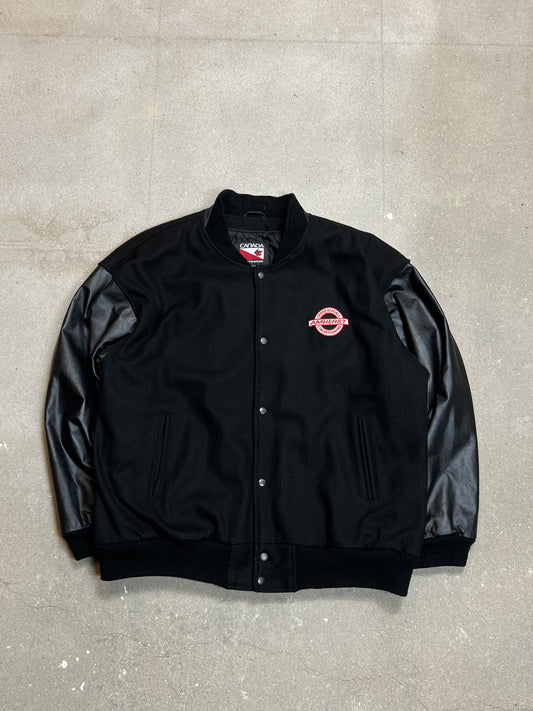 BLACK VARSITY JACKET UNBRANDED (XXL)