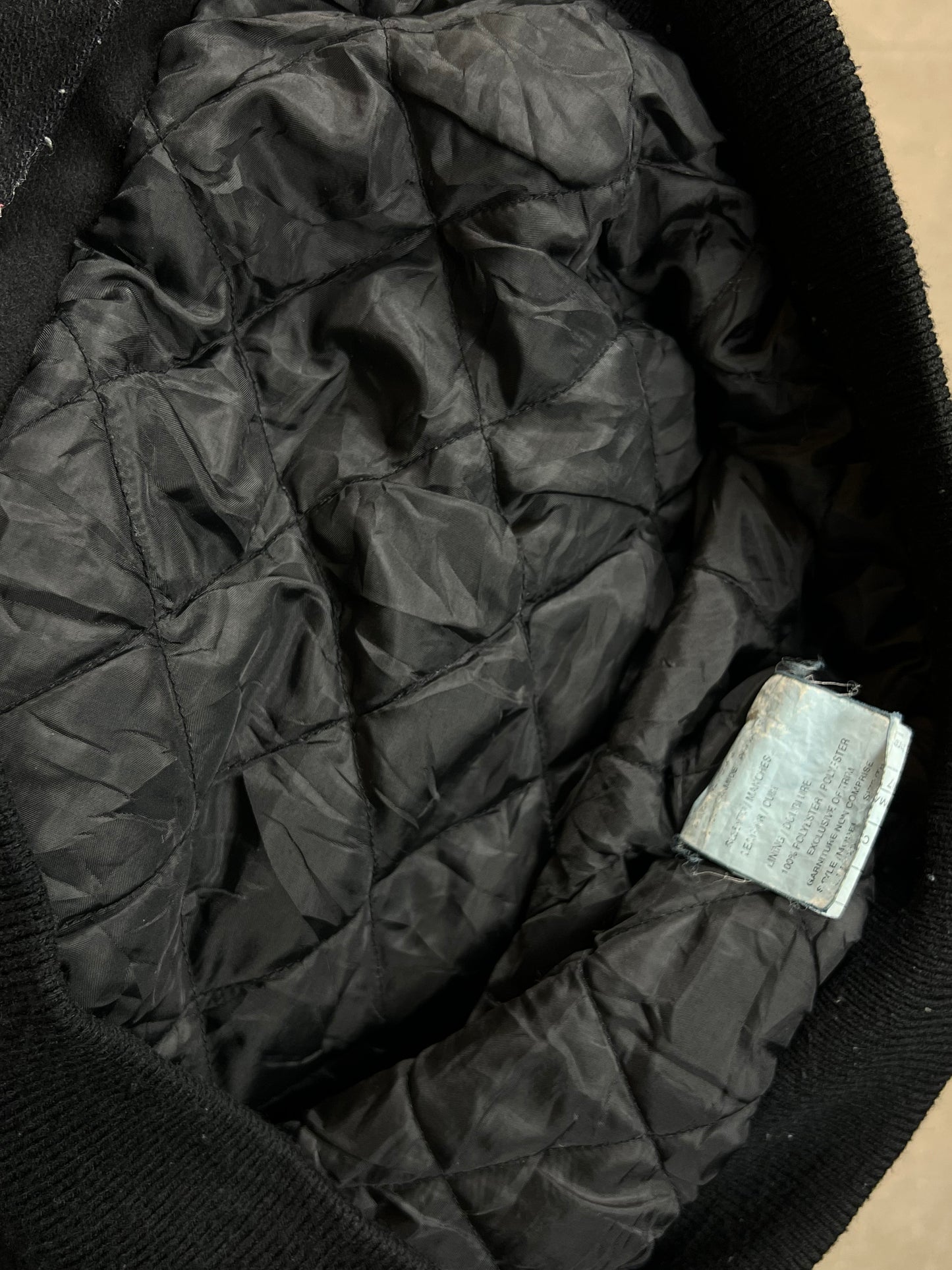 BLACK VARSITY JACKET UNBRANDED (XXL)
