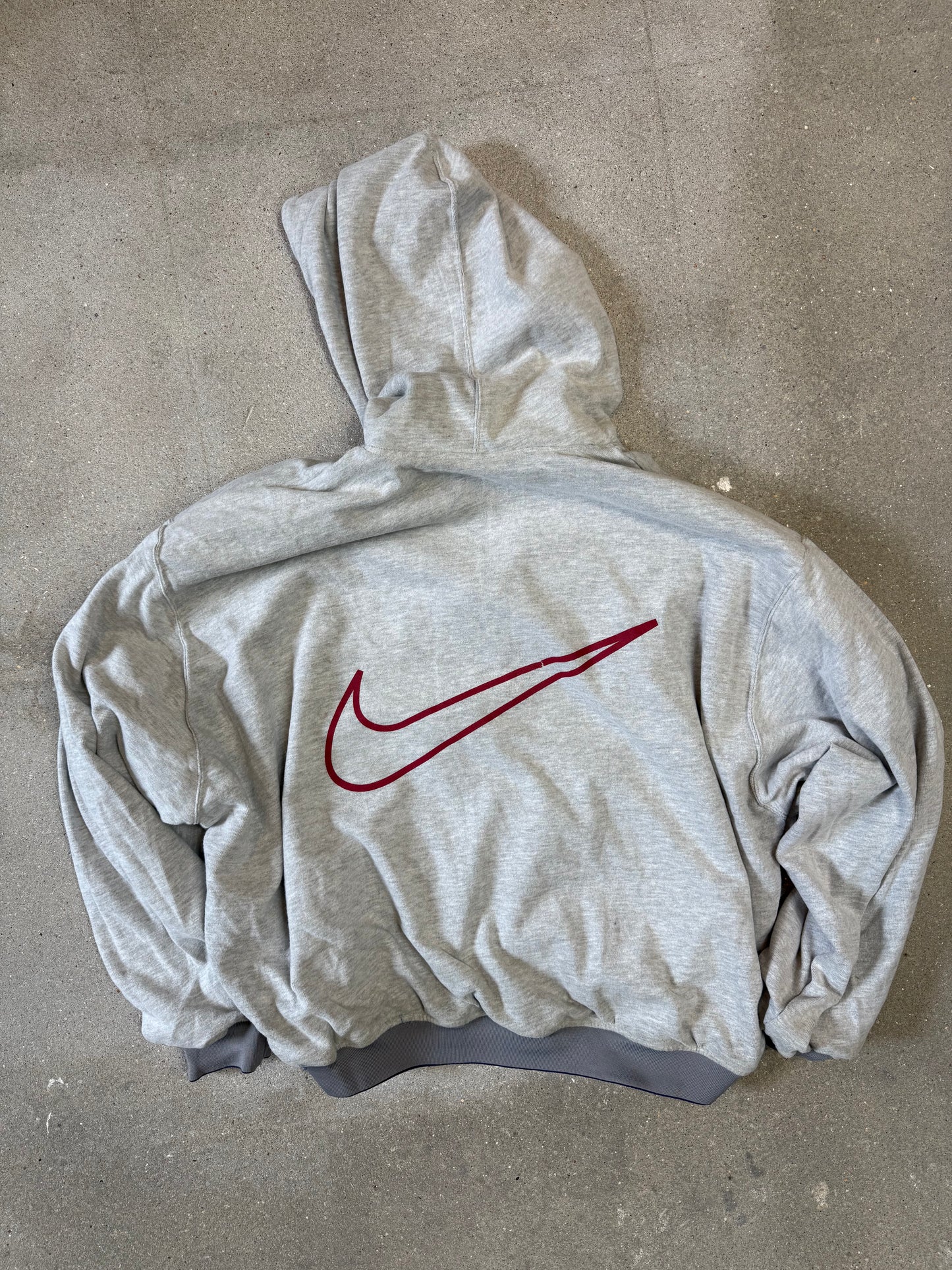 Early 90s Blue Red Nike Regular/Boxy Reversible Track Suit Set (Jacket XL + Pants XL)