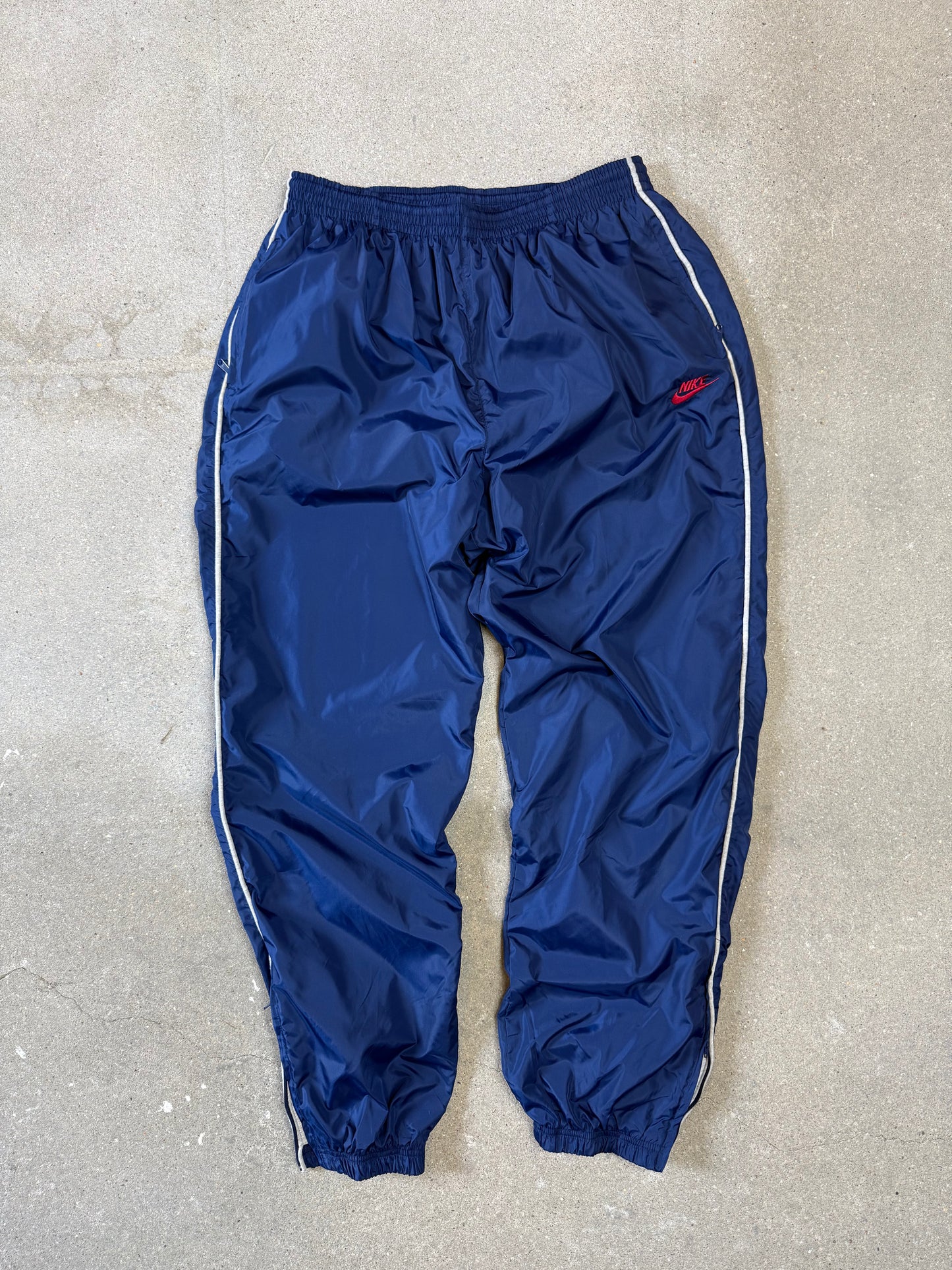 Early 90s Blue Red Nike Regular/Boxy Reversible Track Suit Set (Jacket XL + Pants XL)