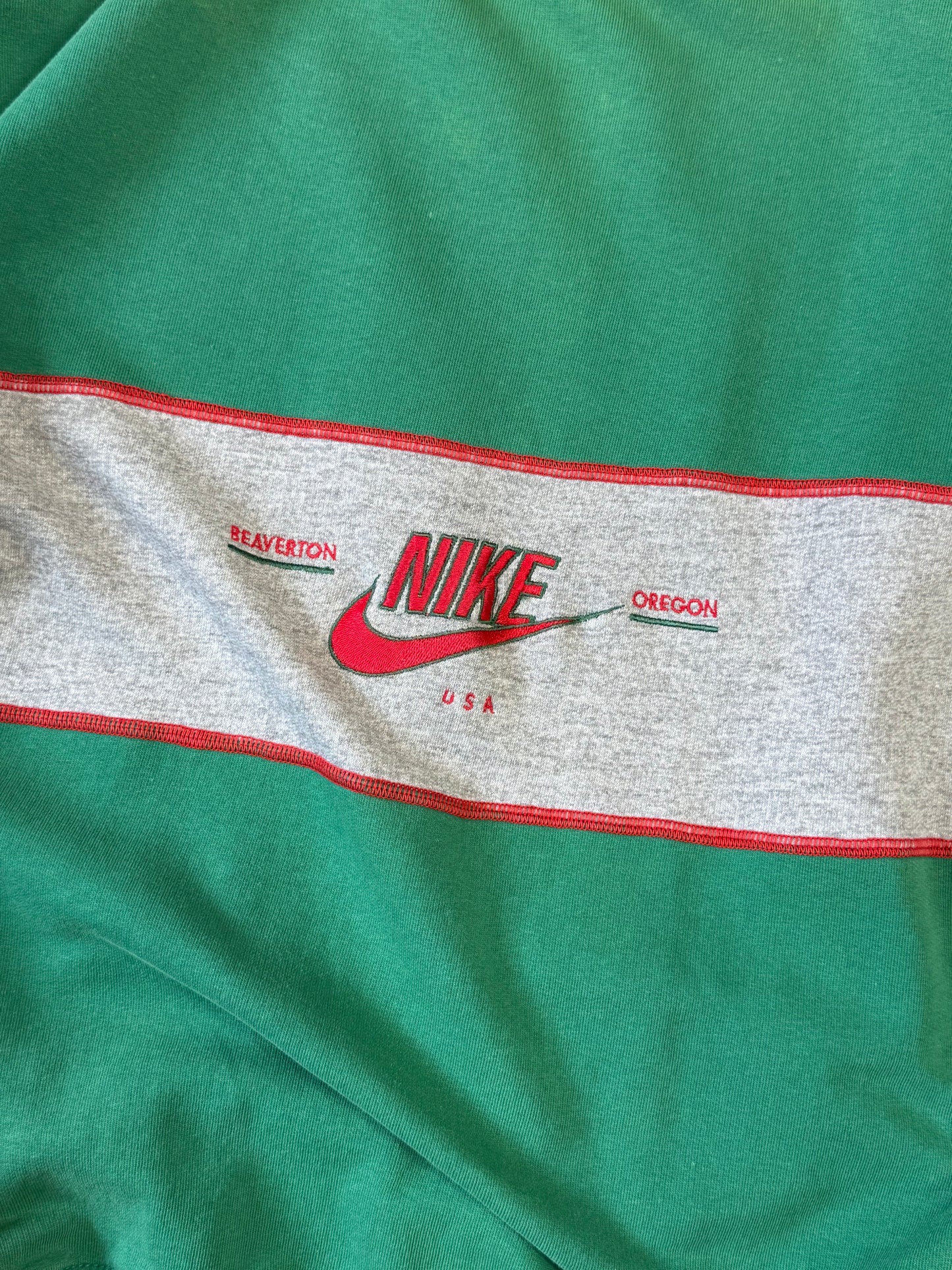 MARINEBLAUE VINTAGE-NIKE-JACKE (KLEIN)