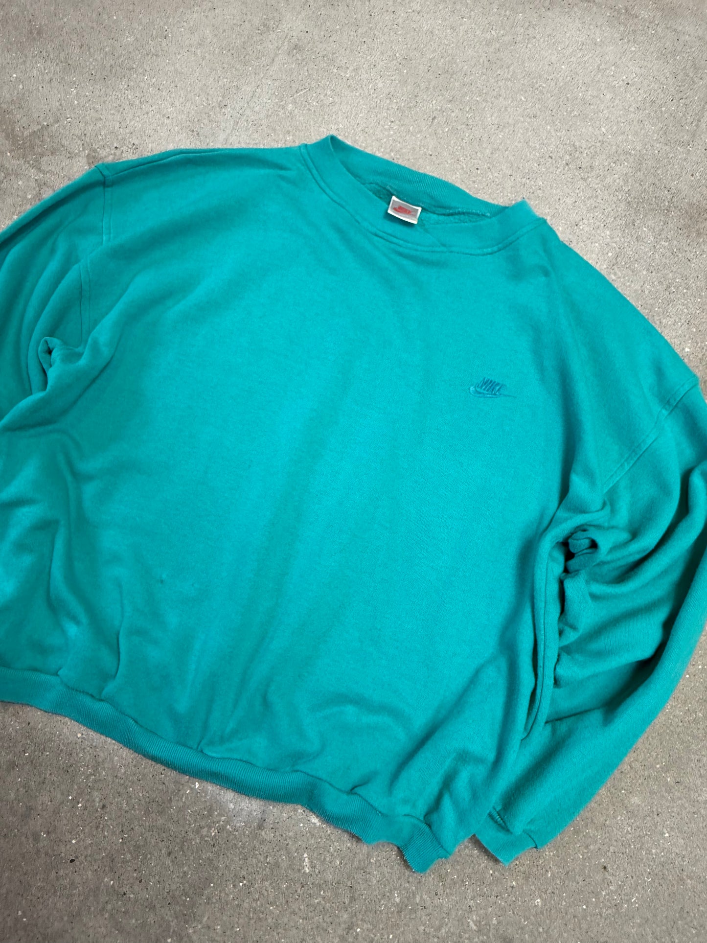 MARINEBLAUE VINTAGE-NIKE-JACKE (KLEIN)