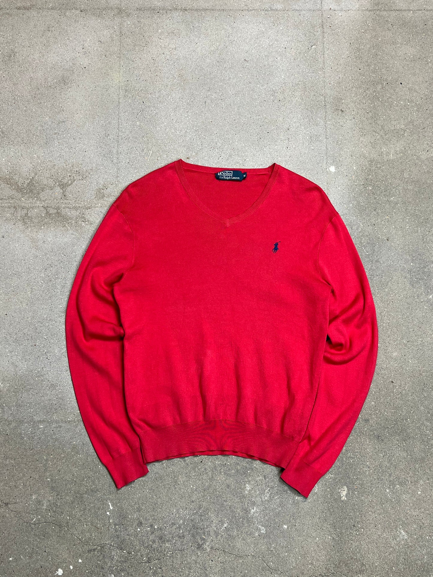 RED VINTAGE RALPH LAUREN KNIT (MEDIUM)