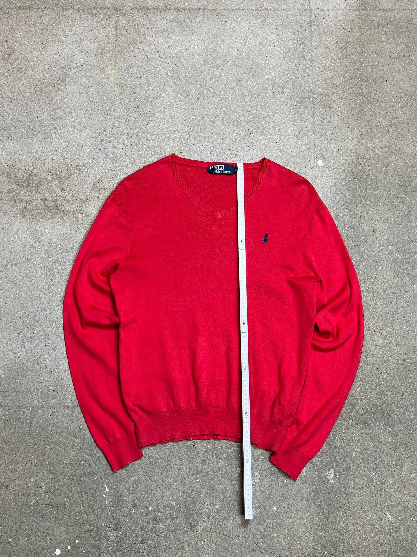 RED VINTAGE RALPH LAUREN KNIT (MEDIUM)