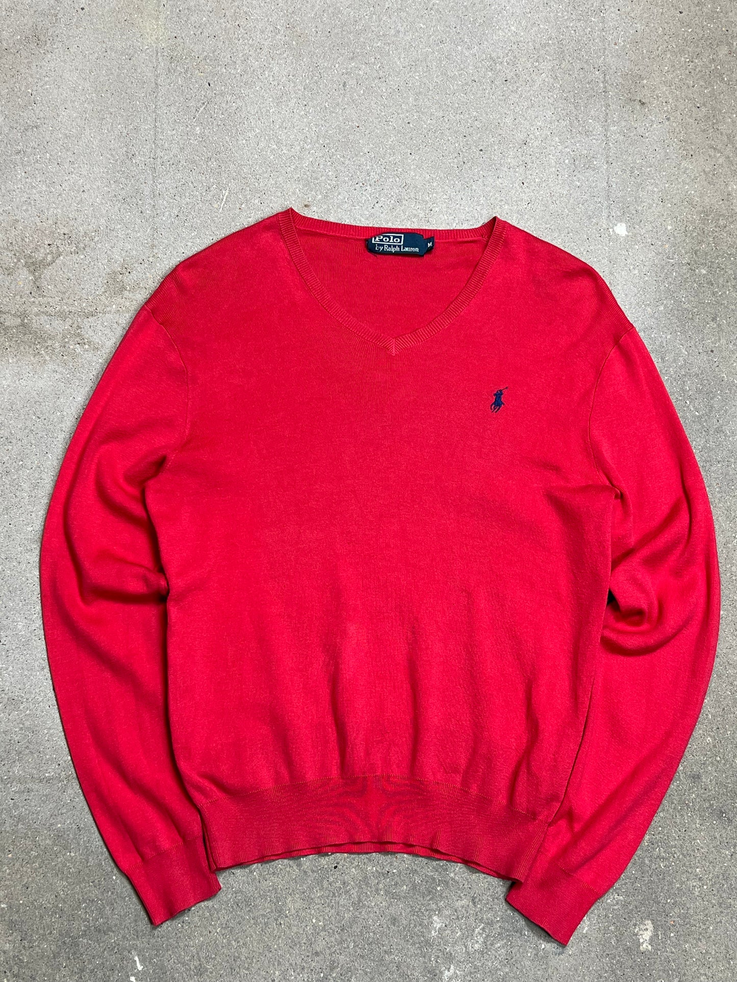 RED VINTAGE RALPH LAUREN KNIT (MEDIUM)