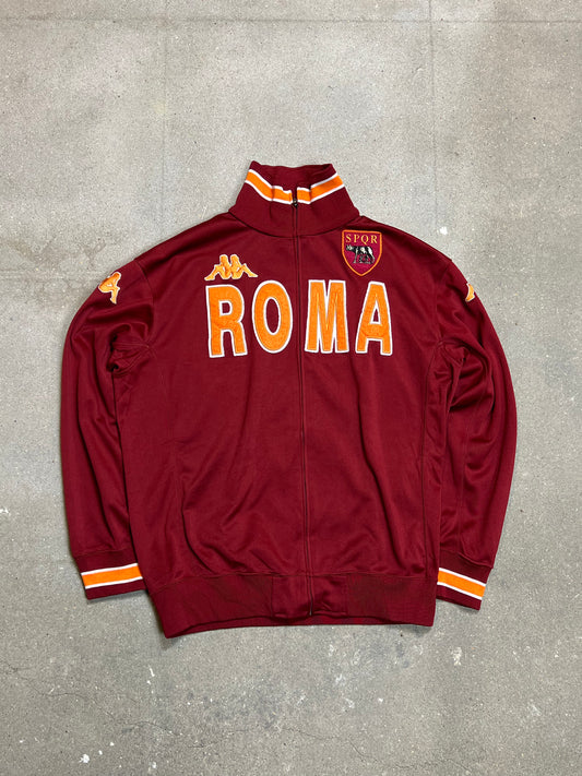 RED VINTAGE KAPPA ROMA TRACK JACKET (XXL)