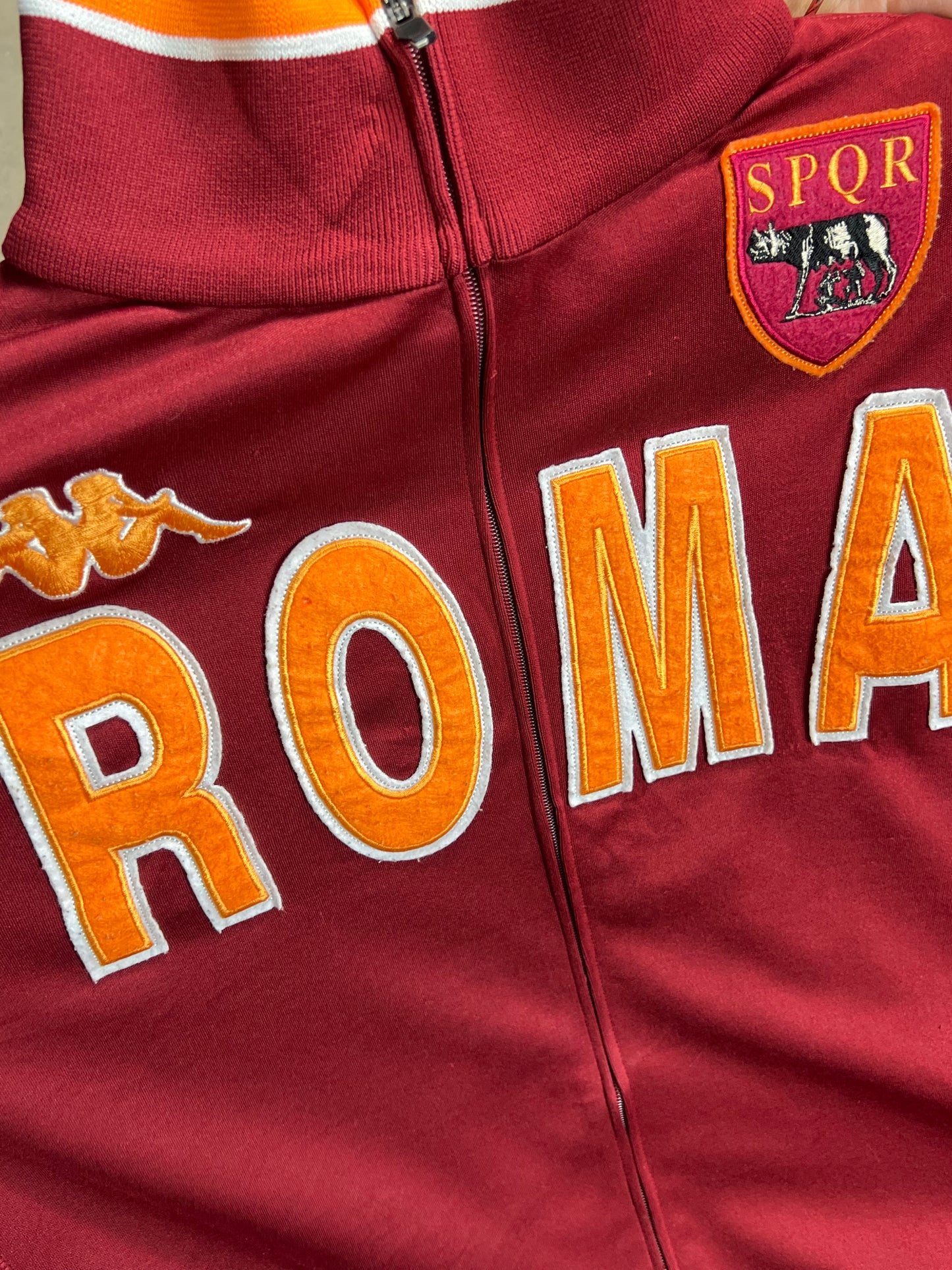 ROTE VINTAGE KAPPA ROMA TRAININGSJACKE (XXL)