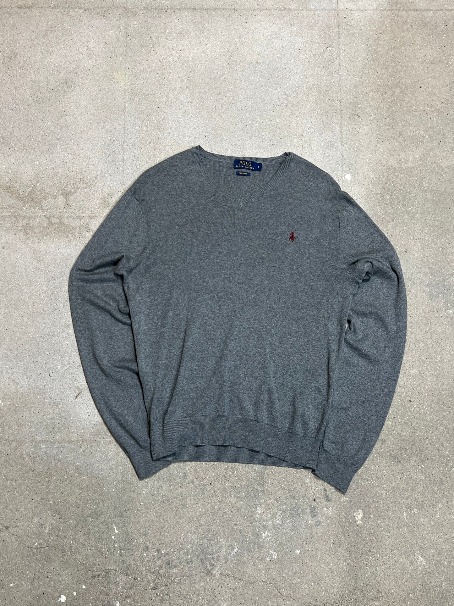 GREY VINTAGE RALPH LAUREN KNIT (SMALL)
