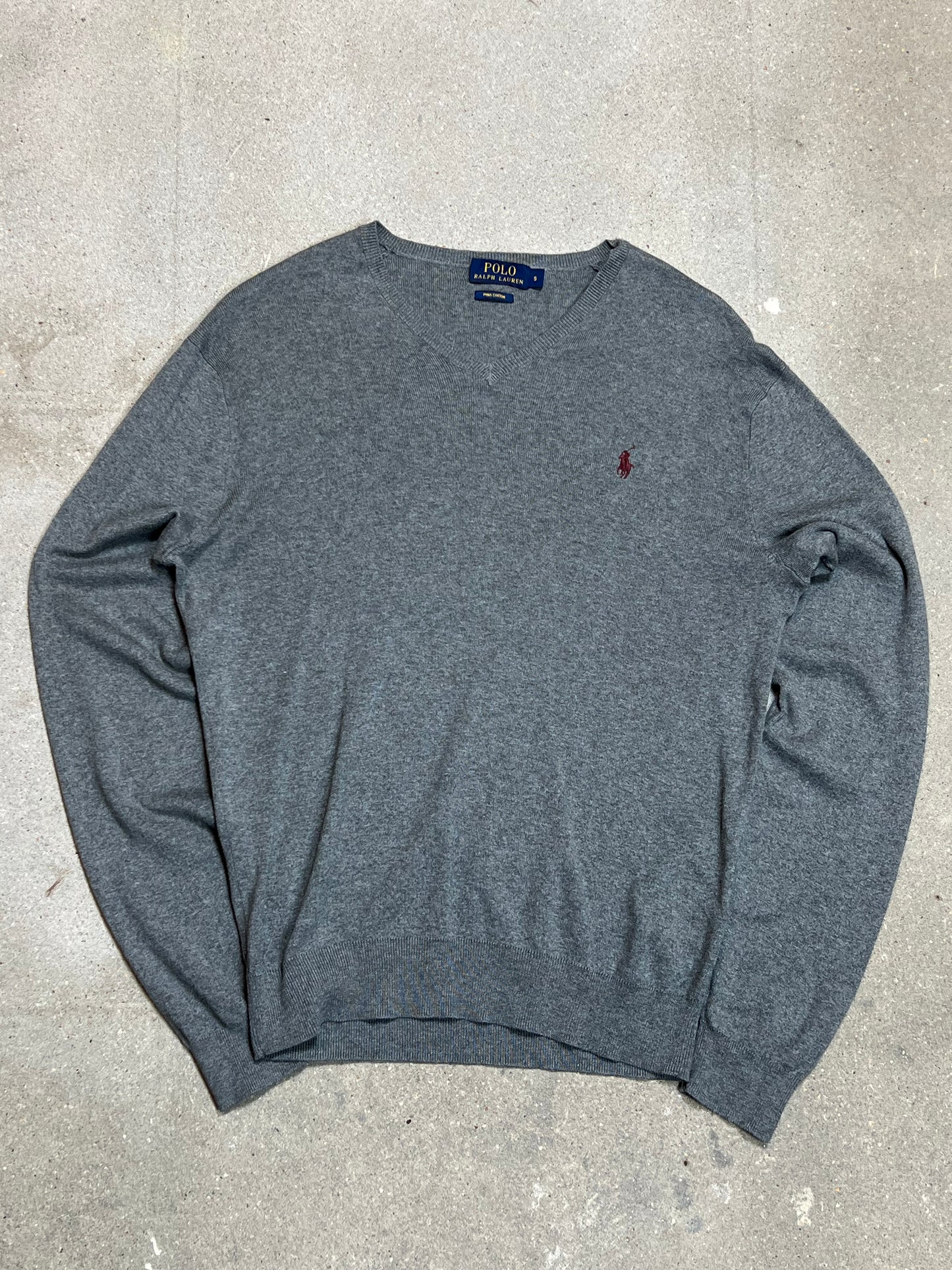 GREY VINTAGE RALPH LAUREN KNIT (SMALL)