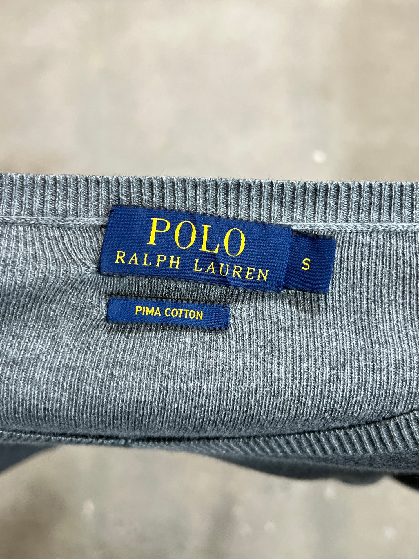 GREY VINTAGE RALPH LAUREN KNIT (SMALL)
