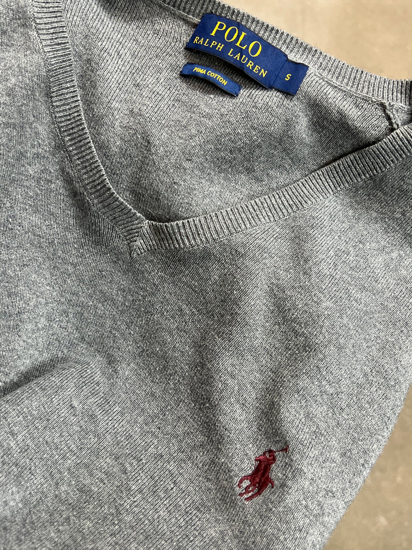 GREY VINTAGE RALPH LAUREN KNIT (SMALL)