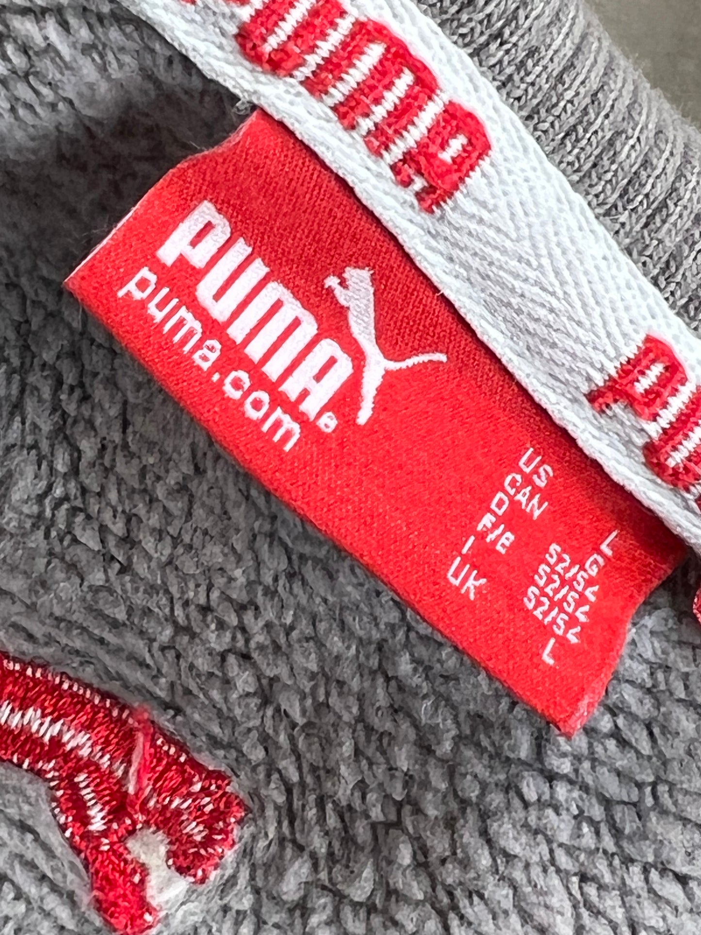 GREY VINTAGE PUMA SWEATSHIRT (LARGE)