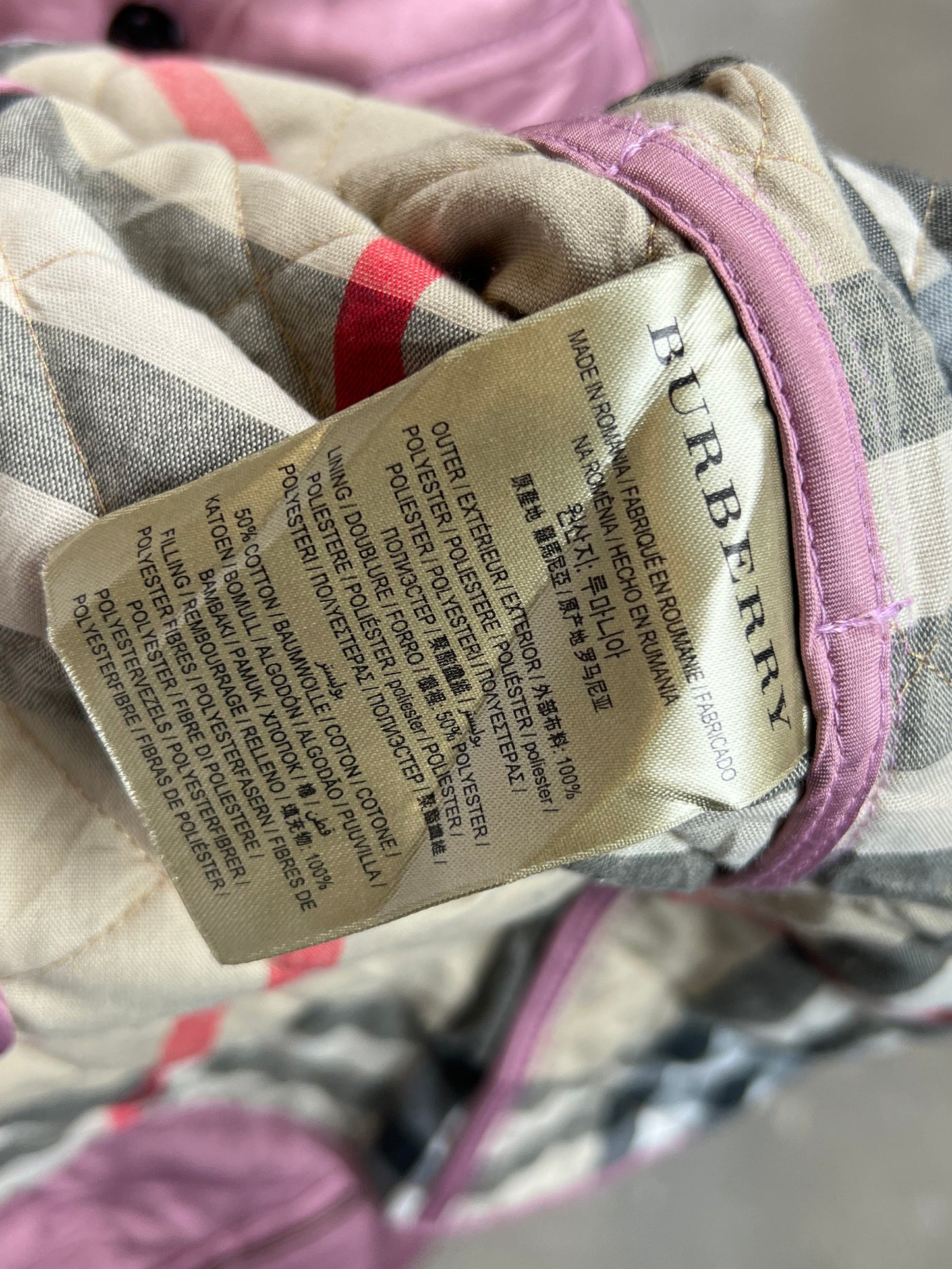 ROSA VINTAGE-BURBERRY-JACKE (GROSS)