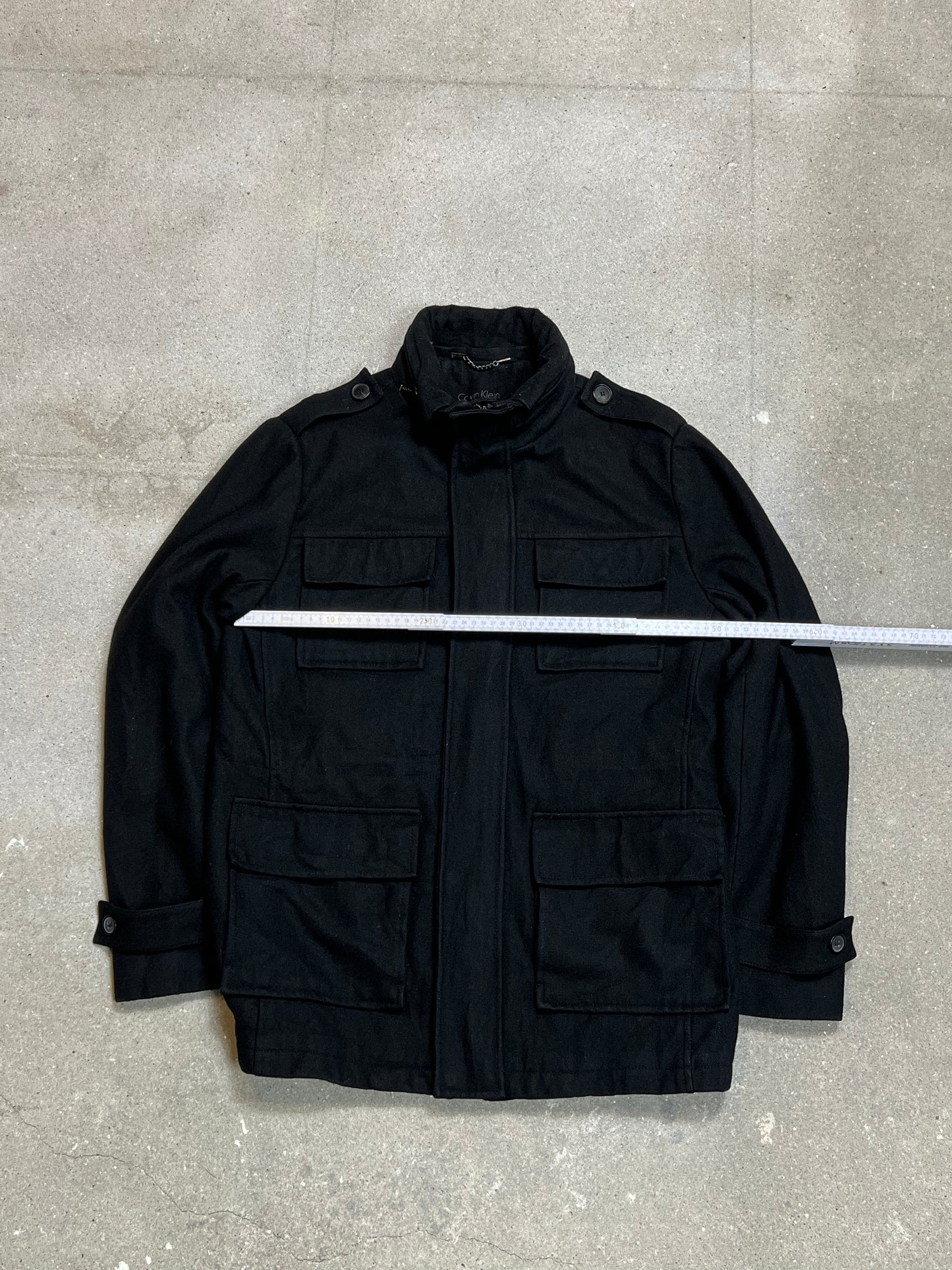 BLACK VINTAGE CALVIN KLEIN SOFT JACKET (SMALL)
