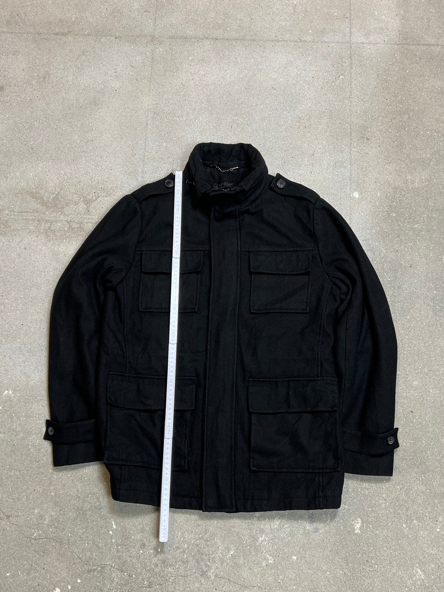 BLACK VINTAGE CALVIN KLEIN SOFT JACKET (SMALL)