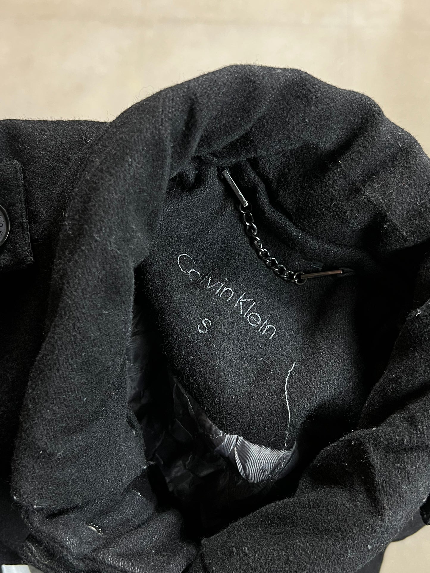 BLACK VINTAGE CALVIN KLEIN SOFT JACKET (SMALL)