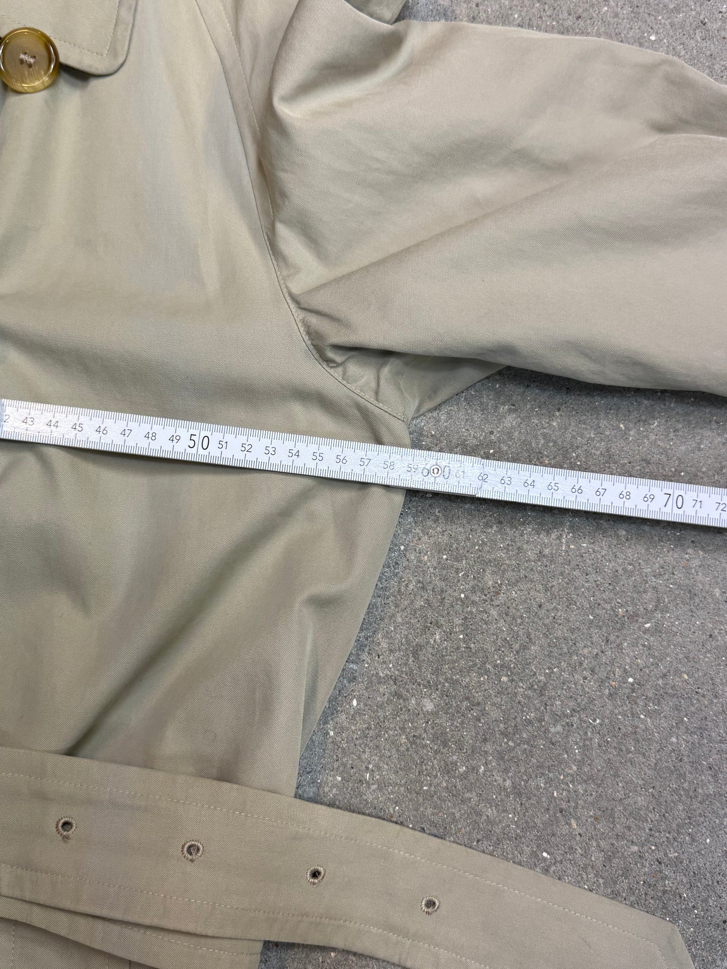 KHAKI VINTAGE BURBERRY MANTEL (Mittel)