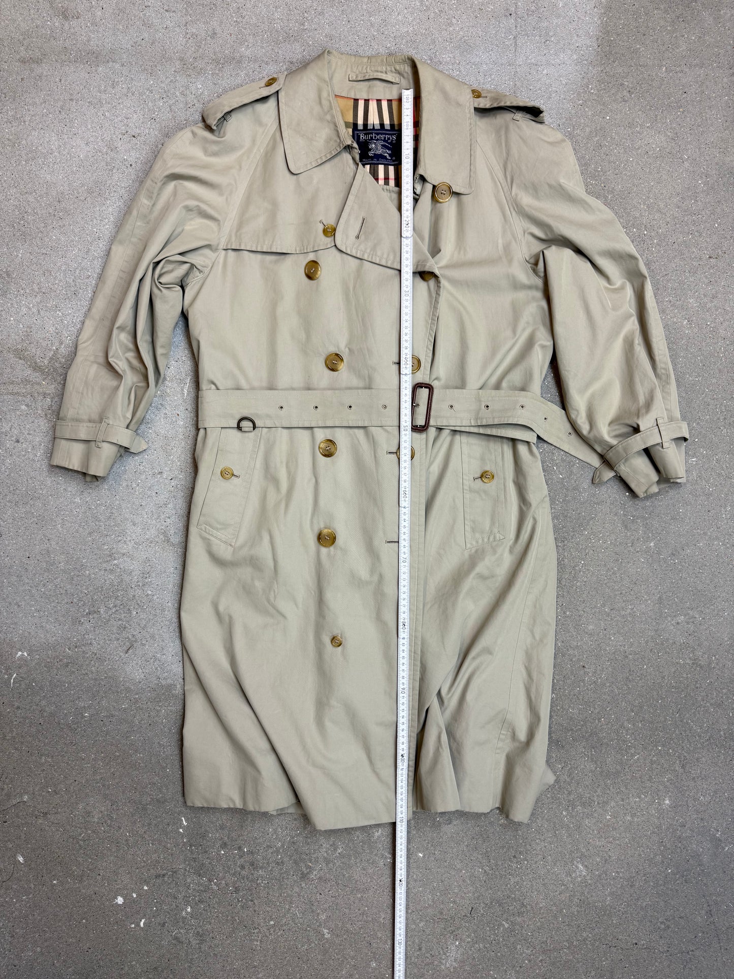 KHAKI VINTAGE BURBERRY MANTEL (Mittel)