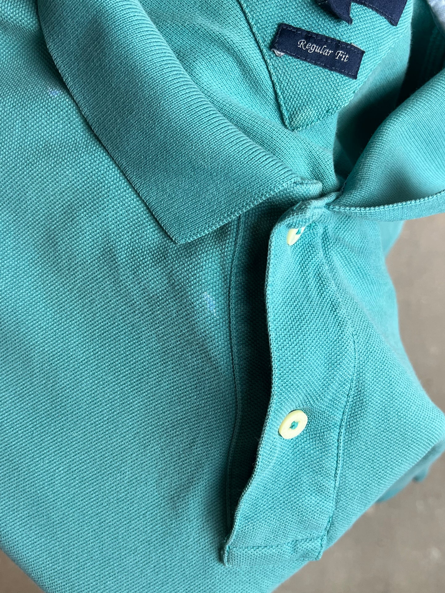 TURQUOISE TOMMY HILFIGER PIQUE POLO (XL)