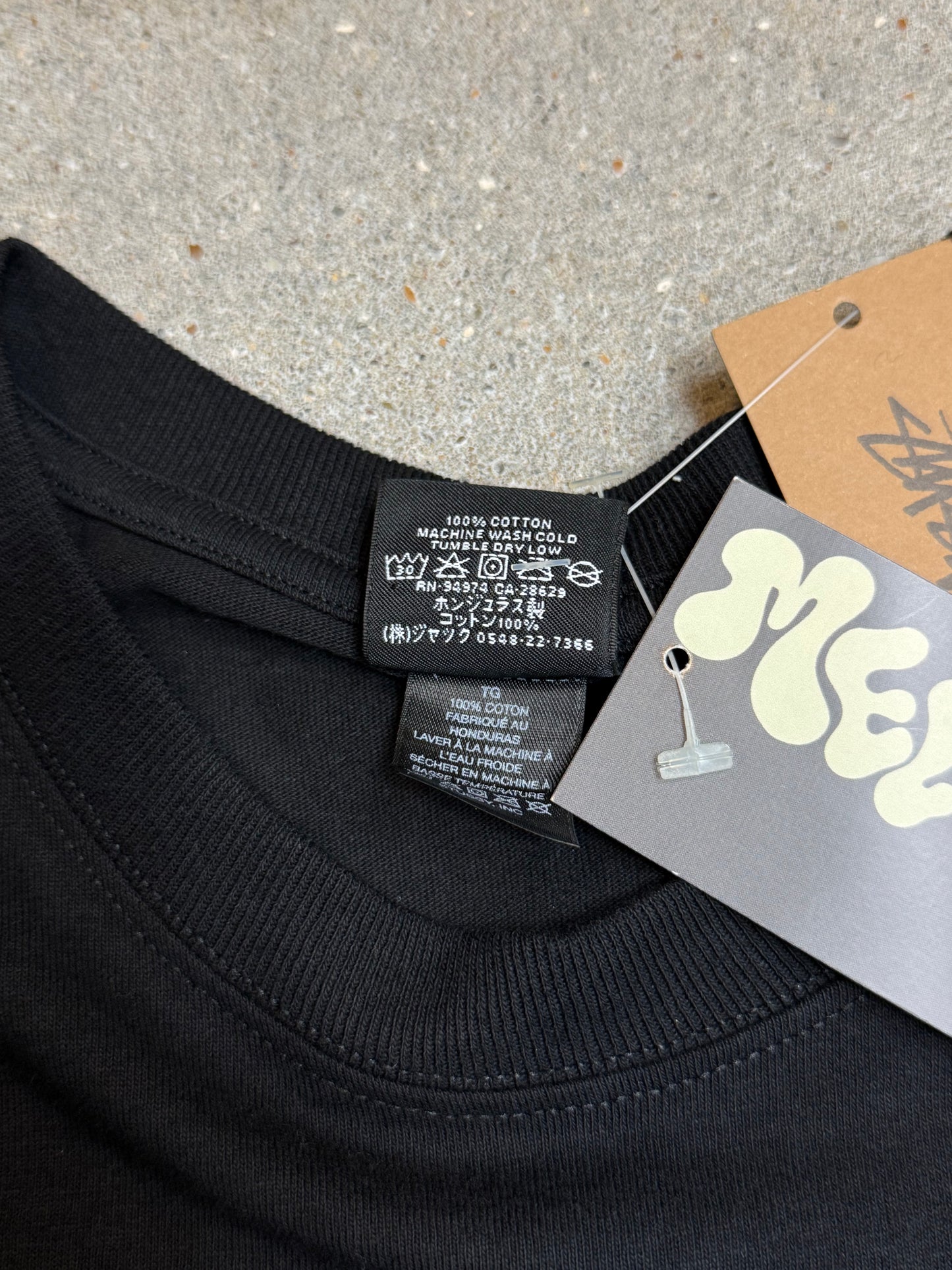 NAVYGRAUES VINTAGE STÜSSY REWORK SWEATSHIRT (XL)