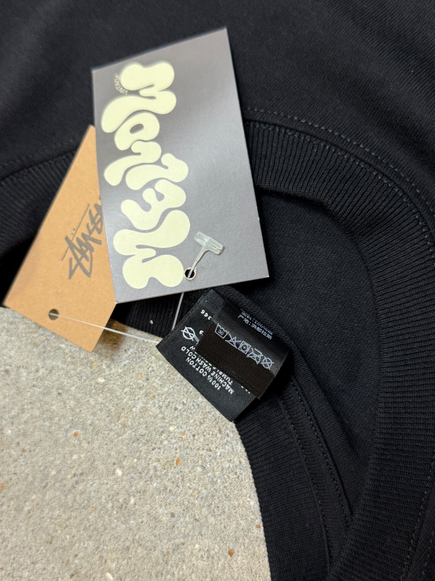 NAVYGRAUES VINTAGE STÜSSY REWORK SWEATSHIRT (XL)