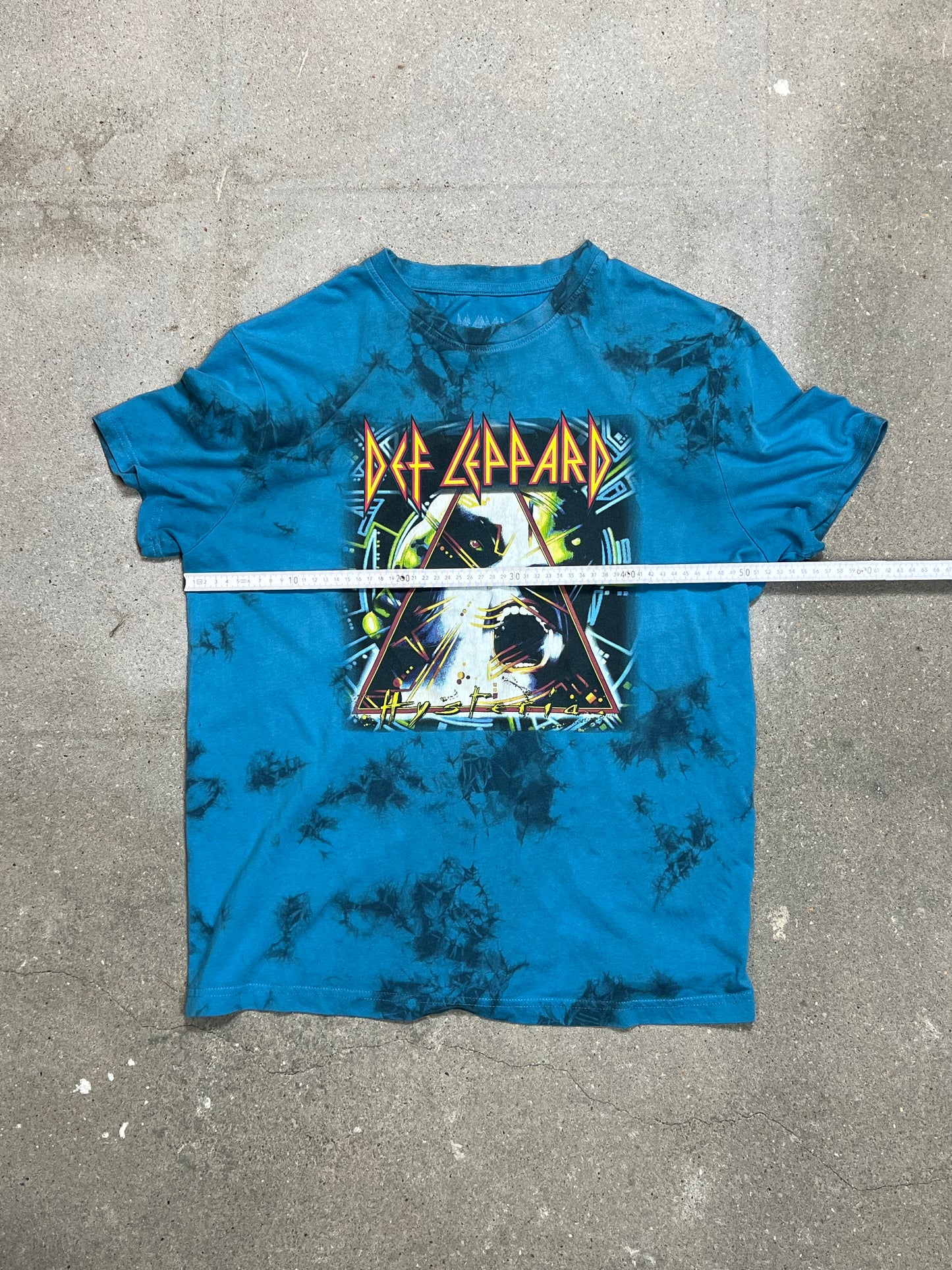 BLUE DEF LEPPARD HYSTERIA BAND TEE MERCH (MEDIUM)