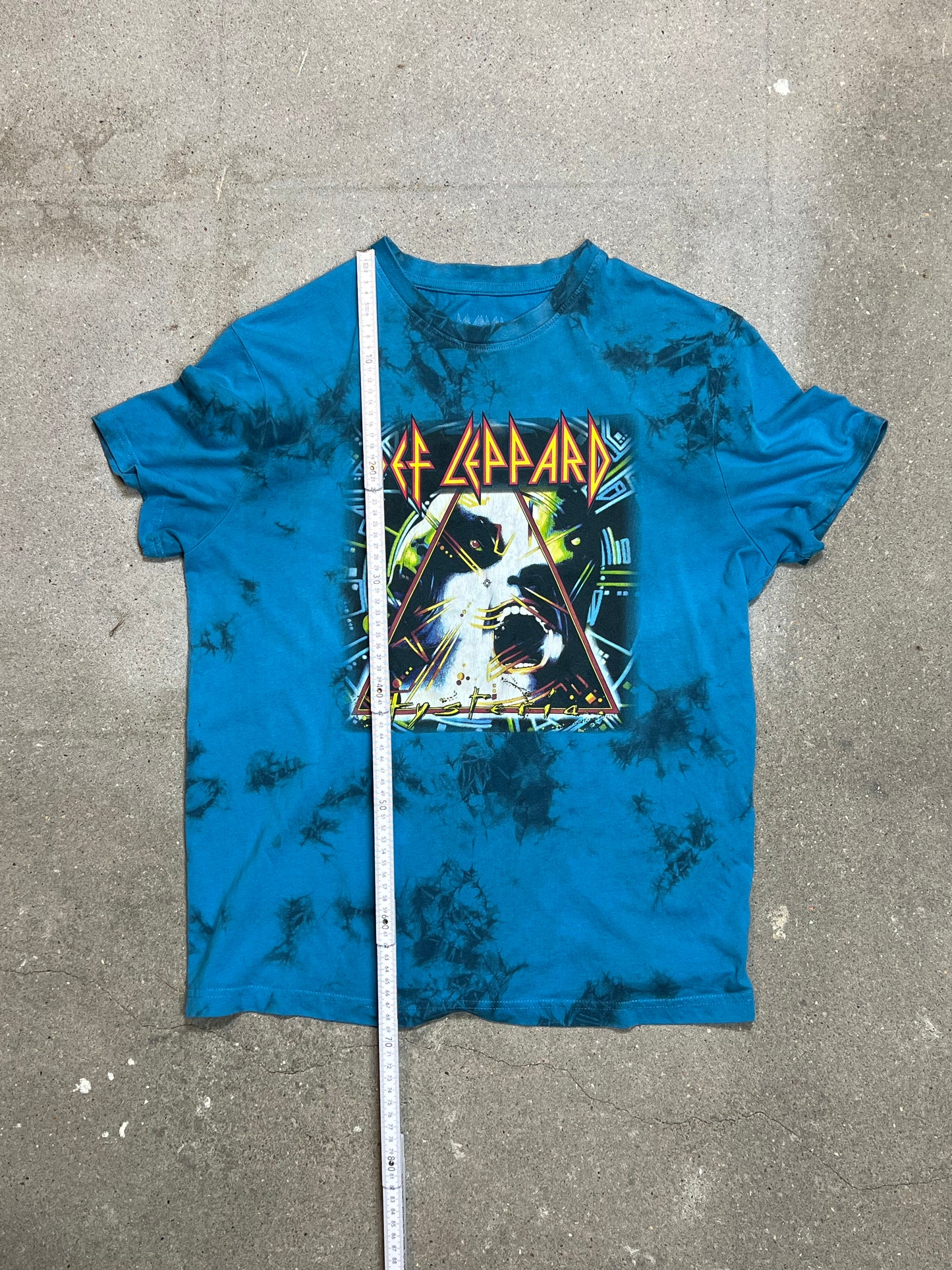BLUE DEF LEPPARD HYSTERIA BAND TEE MERCH (MEDIUM)