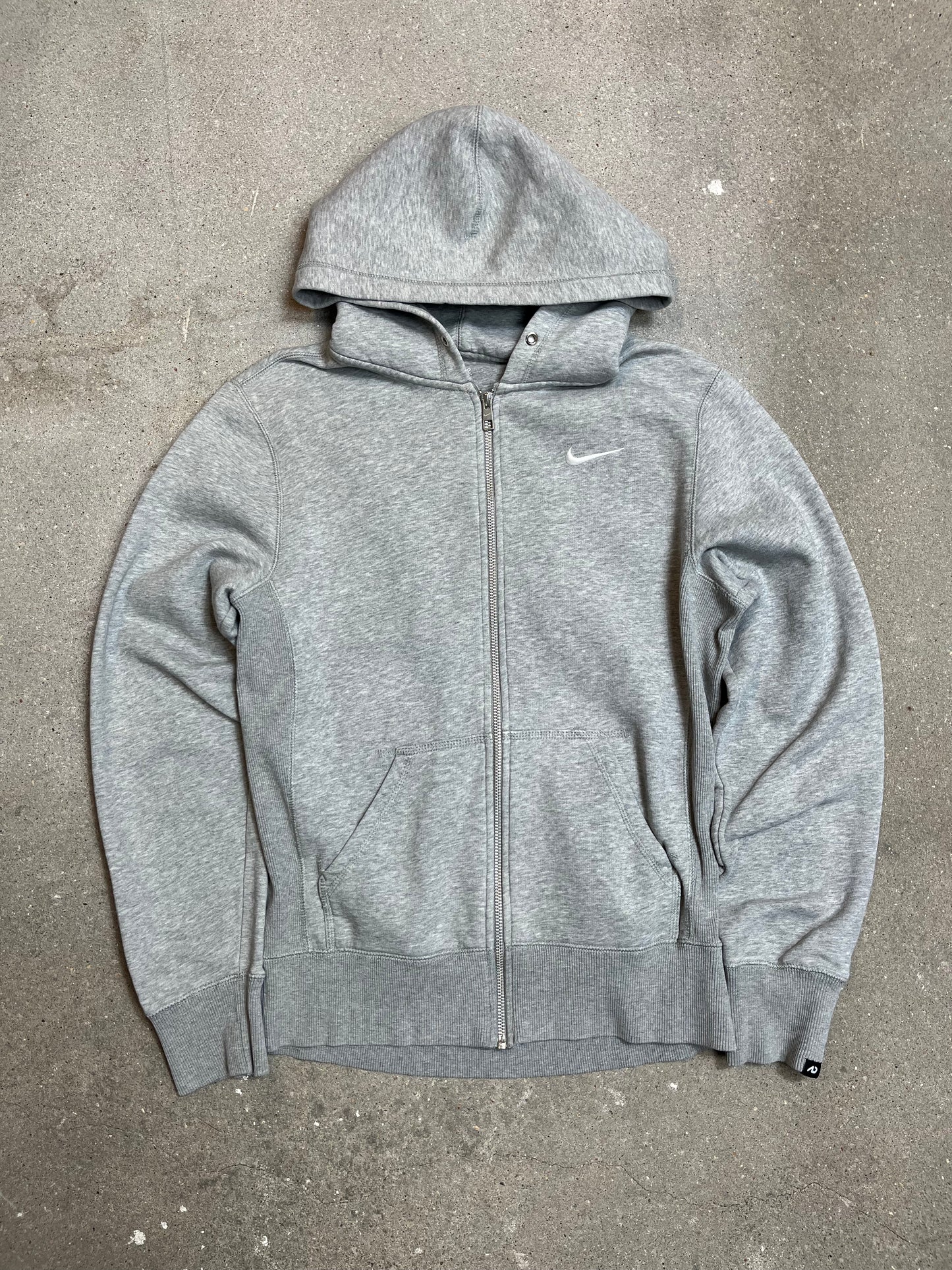 Heather Grey Vintage Nike Zip up Hoodie (L)