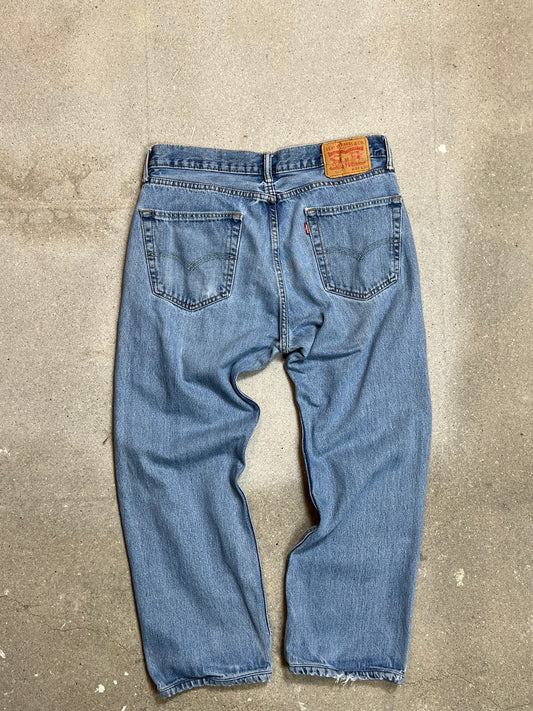 Levi's 505 Jeans Heller Denim mit Vintage-Waschung (W34" L30")