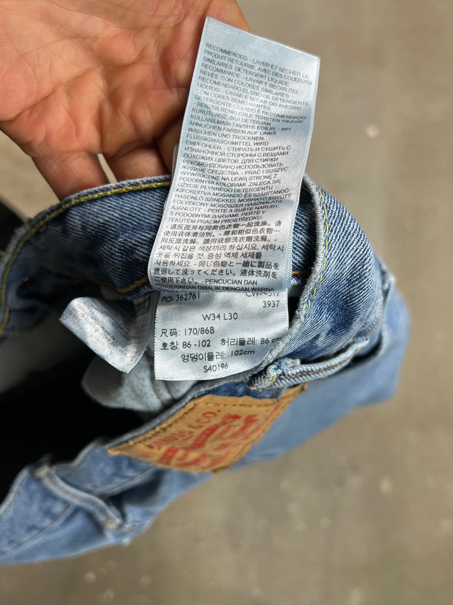 Levi's 505 Jeans Light vintage wash Denim (W34"L30")