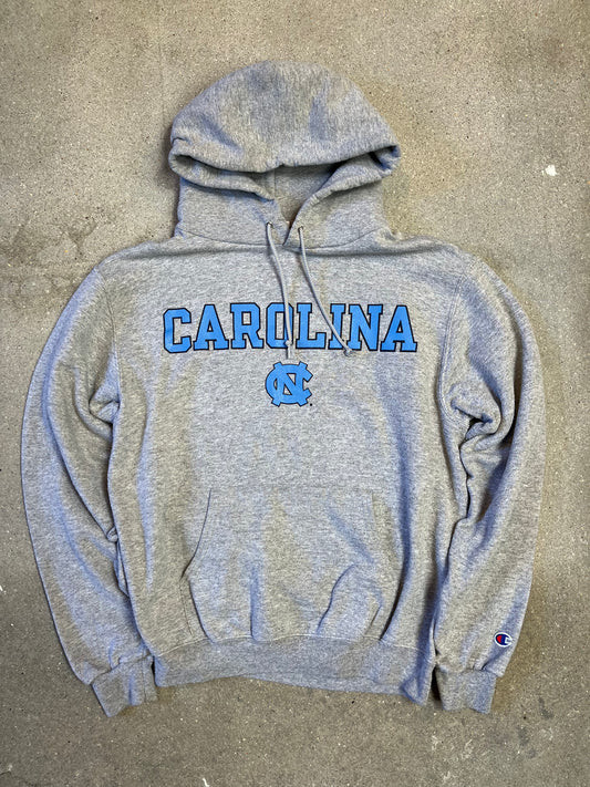 Heather Grey / UNC Blue Carolina Varsity Hoodie (Small)