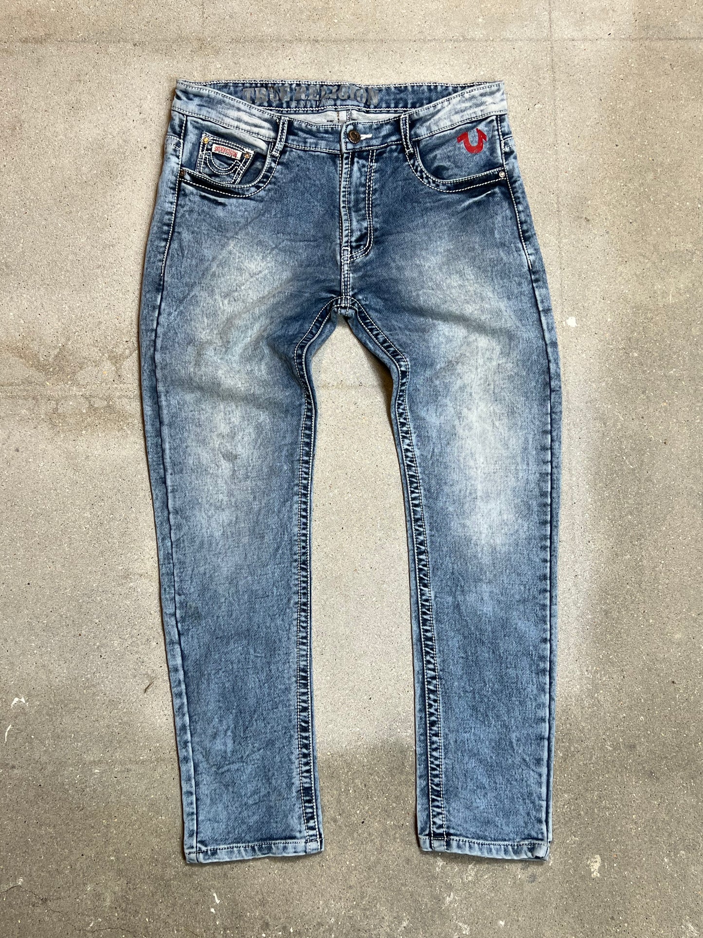 True Religion Jeans Light vintage stone washed Denim (W35"L34")