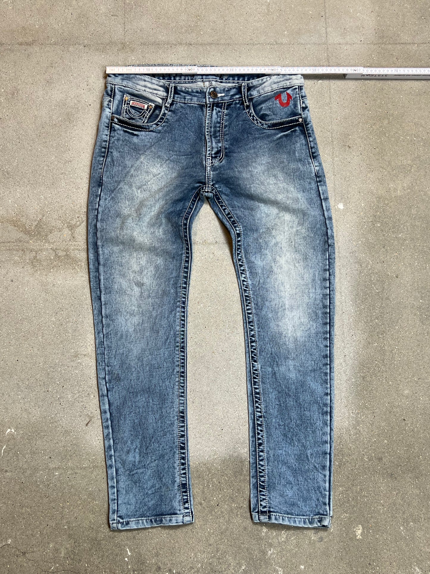True Religion Jeans Light vintage stone washed Denim (W35"L34")