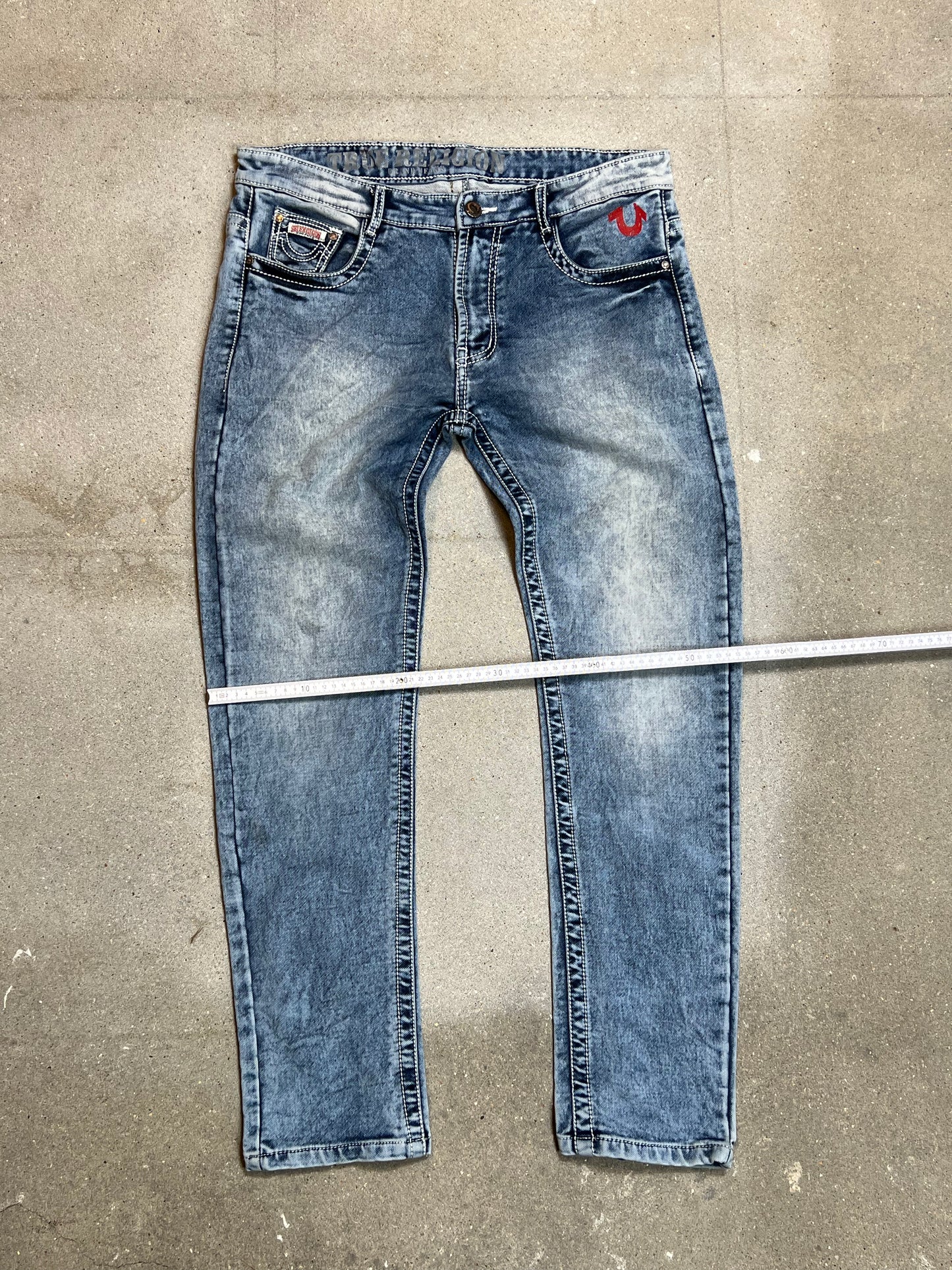 True Religion Jeans Light vintage stone washed Denim (W35"L34")
