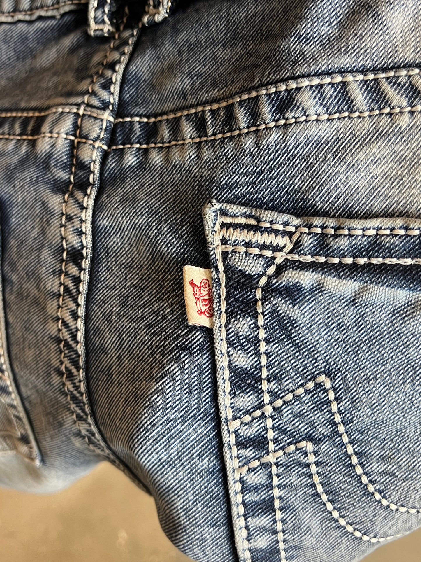True Religion Jeans Light vintage stone washed Denim (W35"L34")